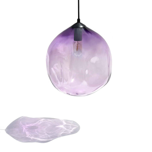 Deflated Lamp / Pendant - Large (33cm) - Hyacinth - made to order