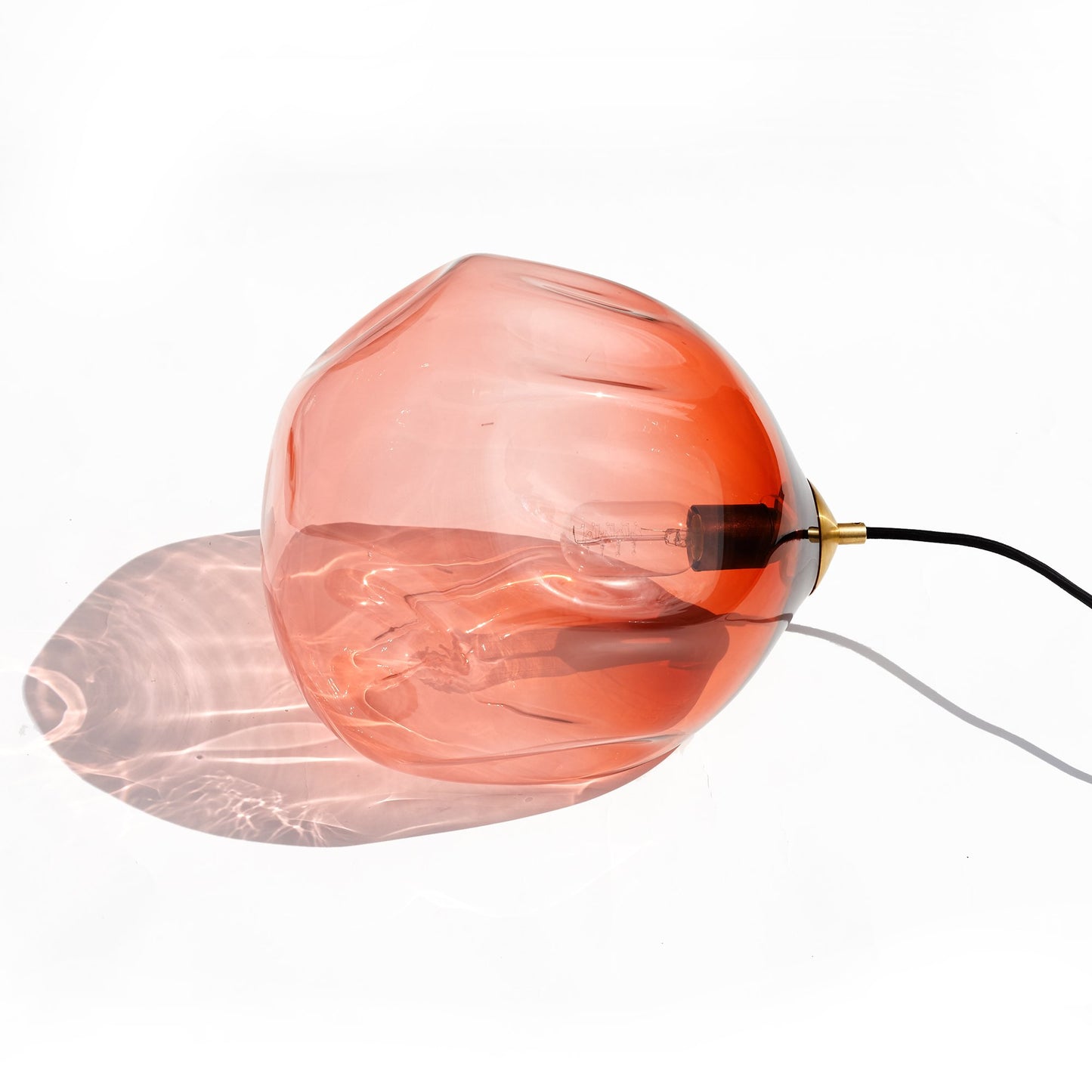 Deflated Lamp / Pendant - Large (33cm) - Apricot - made to order