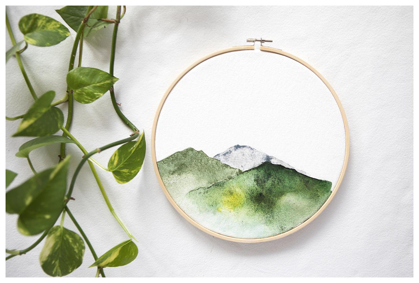 Landscape, Round - Medium - "Travelling Lines V"