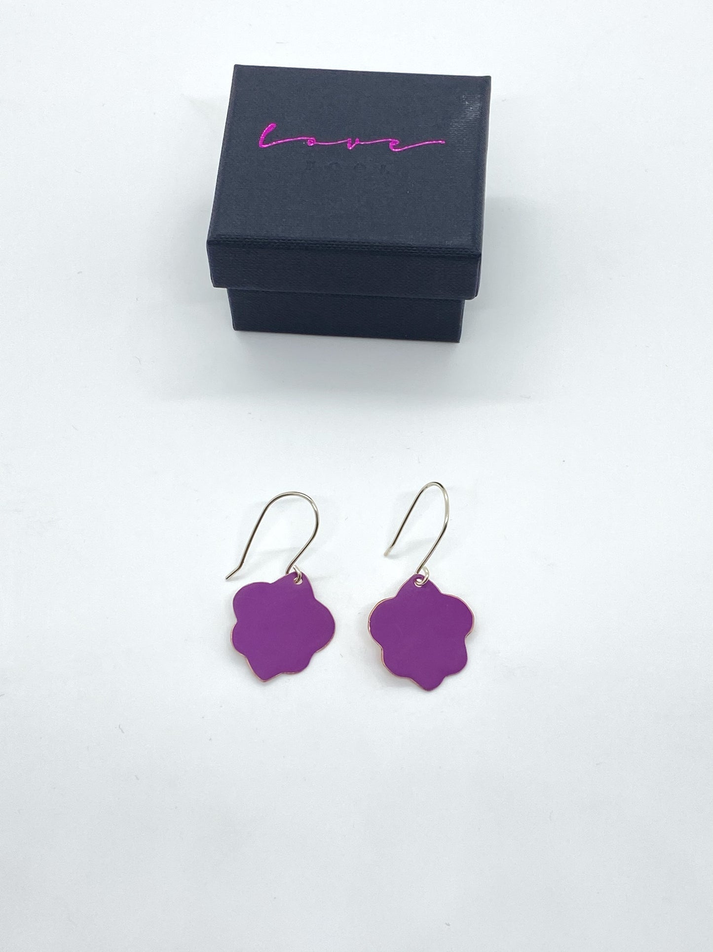 Fleur de Lis Earrings - Mallow