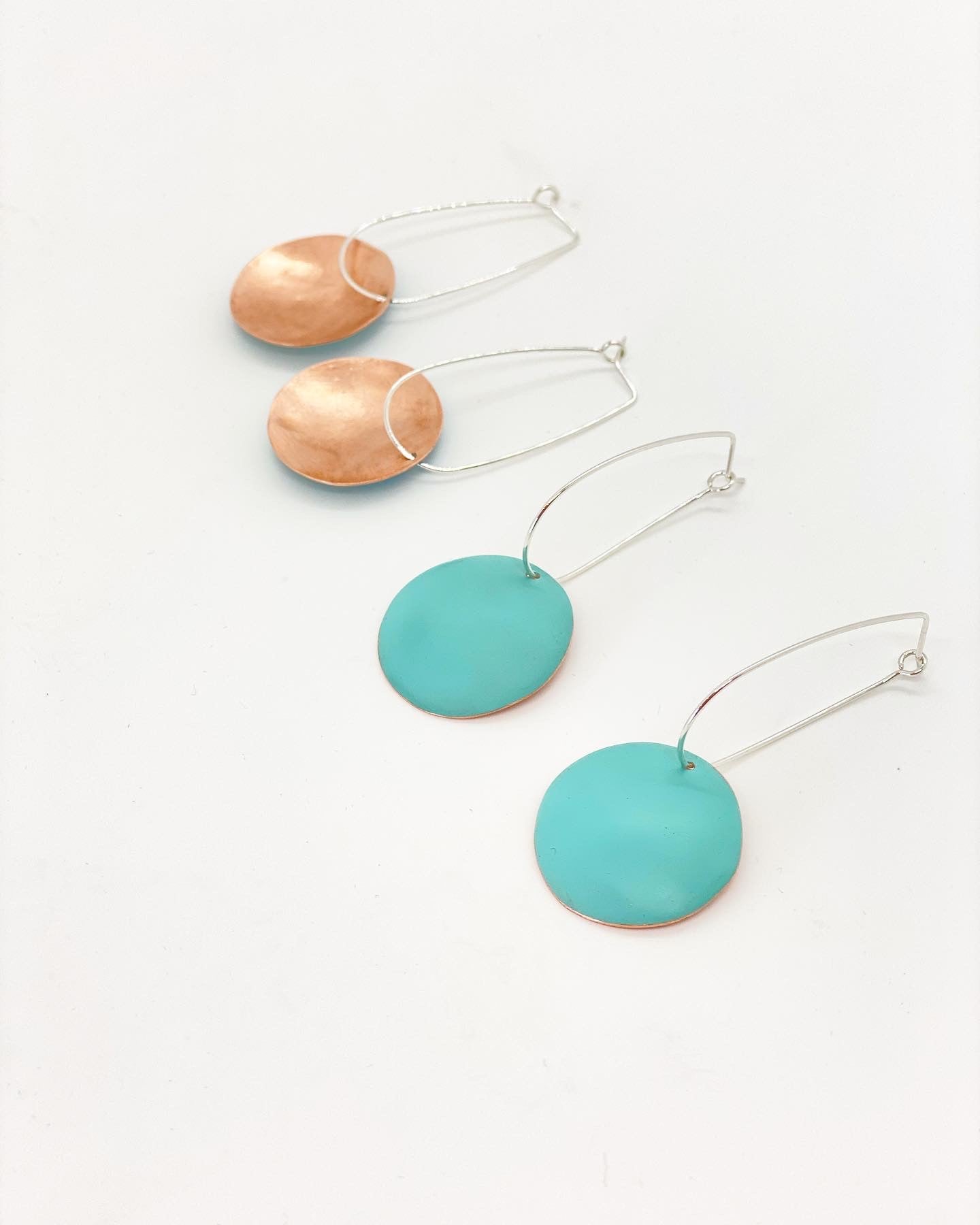 Comet Drop Earrings - Light Turquoise