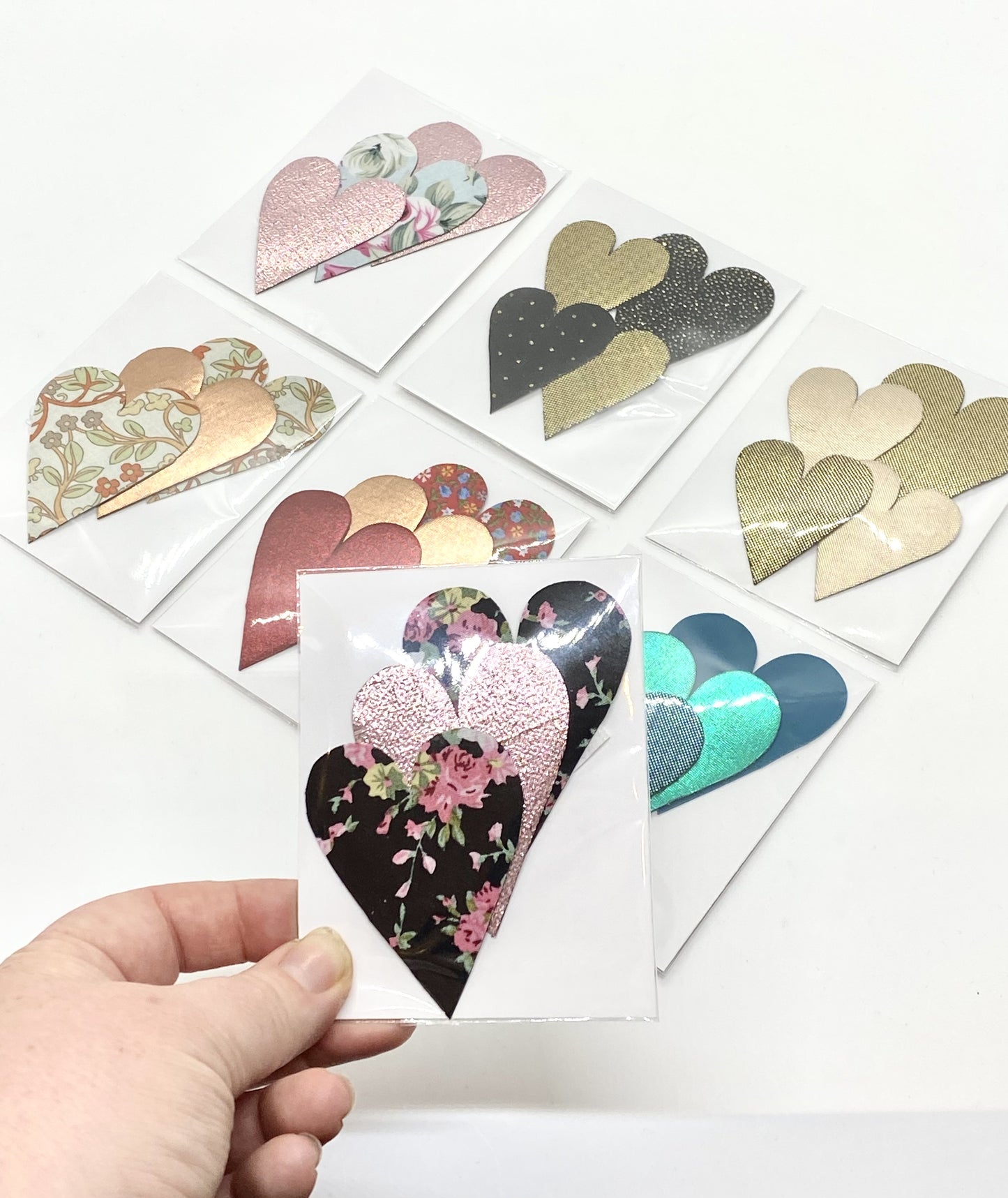 Fabric Heart Magnets