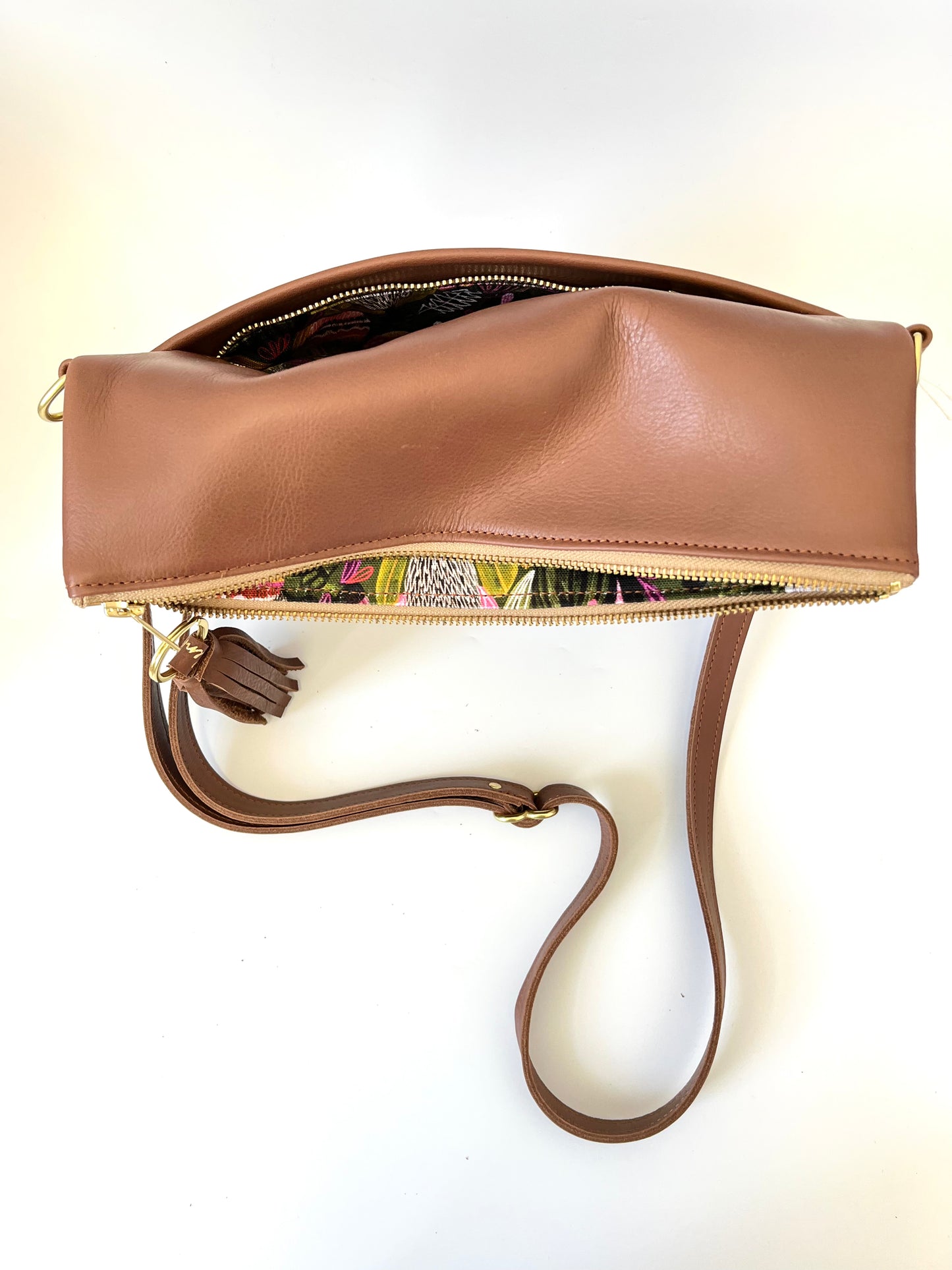 Mini Slouch - Chestnut Leather