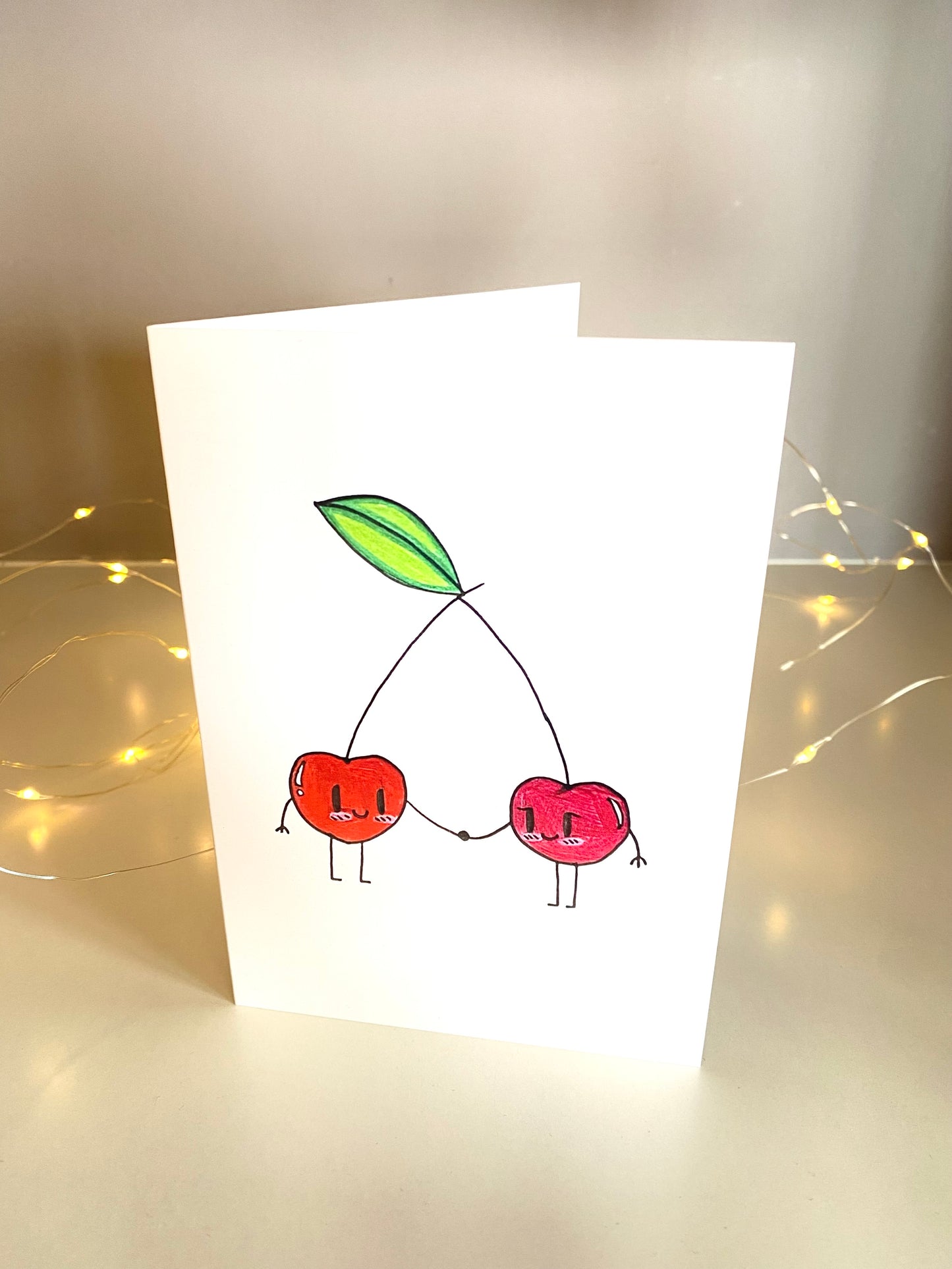 'Couple of Cheeries' - Illustrated Card by Jemimadidit