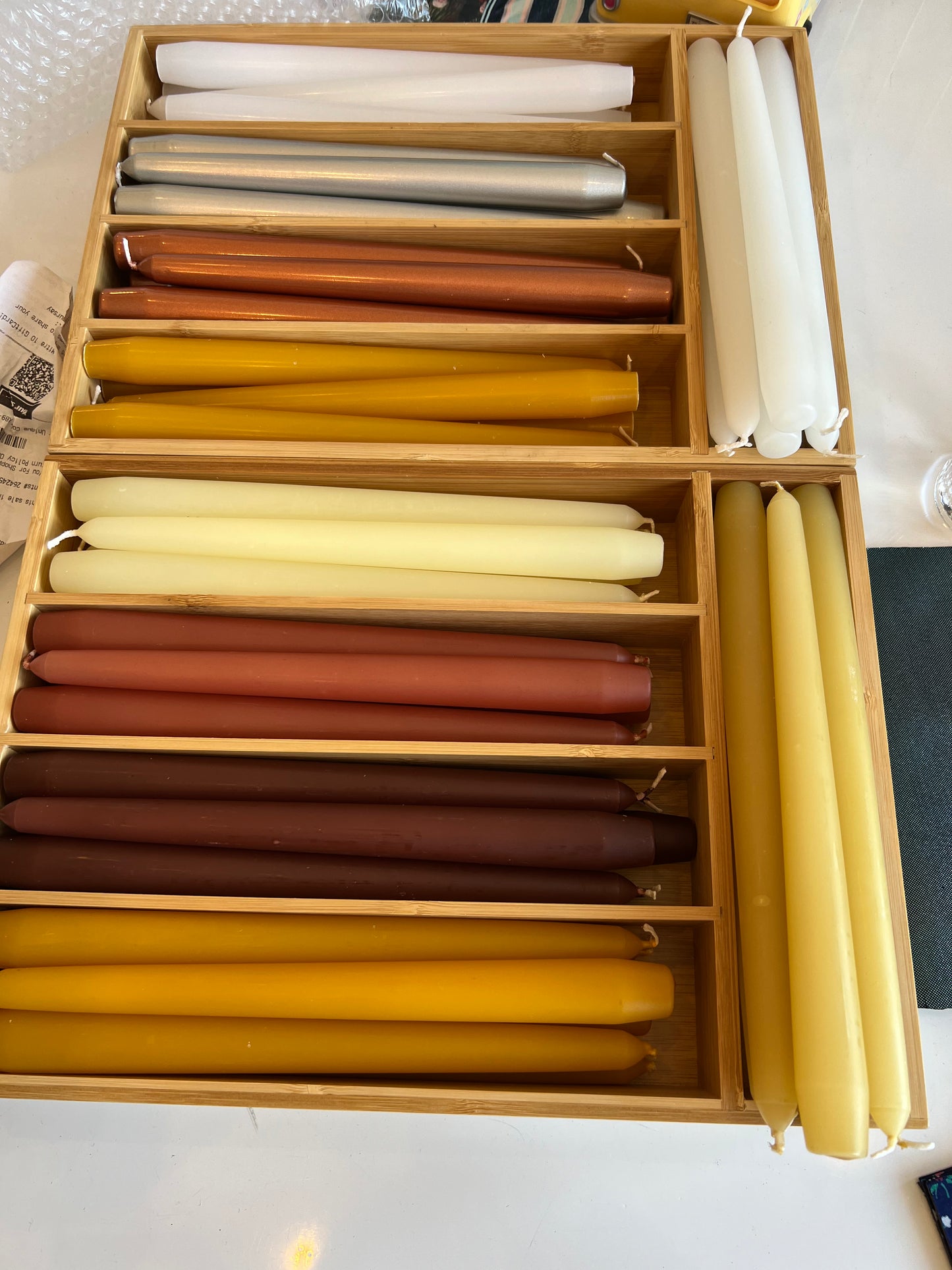 Beeswax Venetian Tapered Candle - 250mm