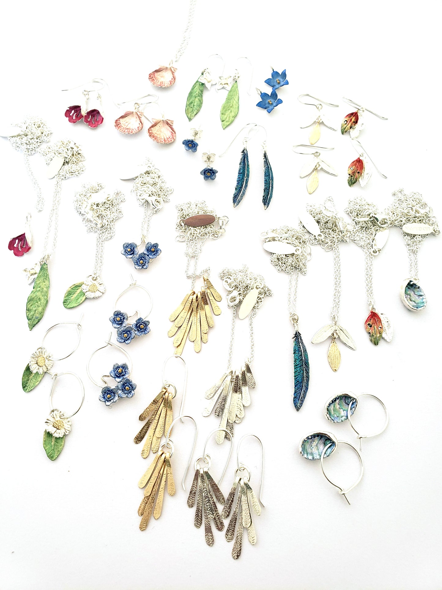 Flutter Drop Earrings - Gold