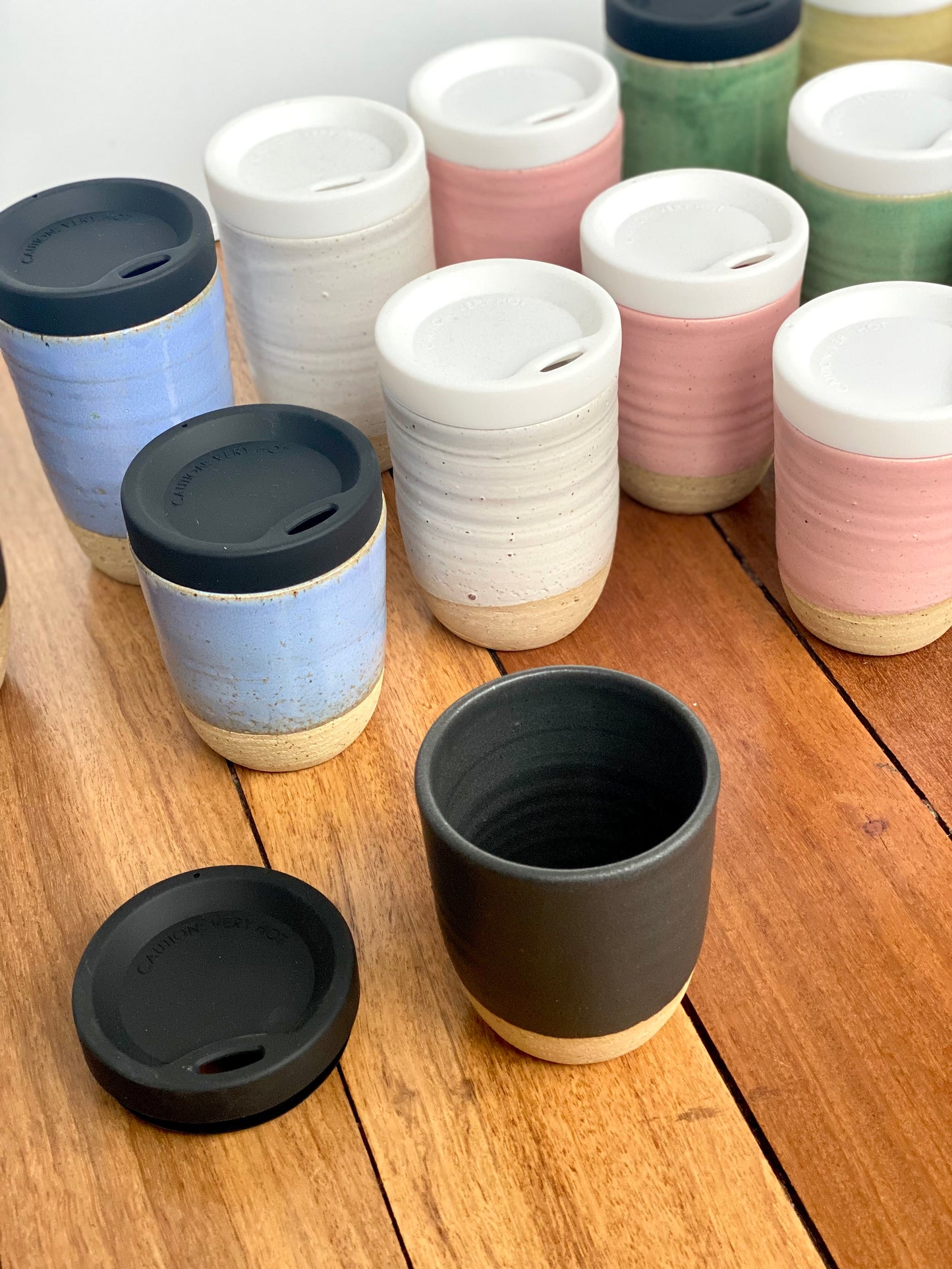 Ceramic Takeaway Cup - White