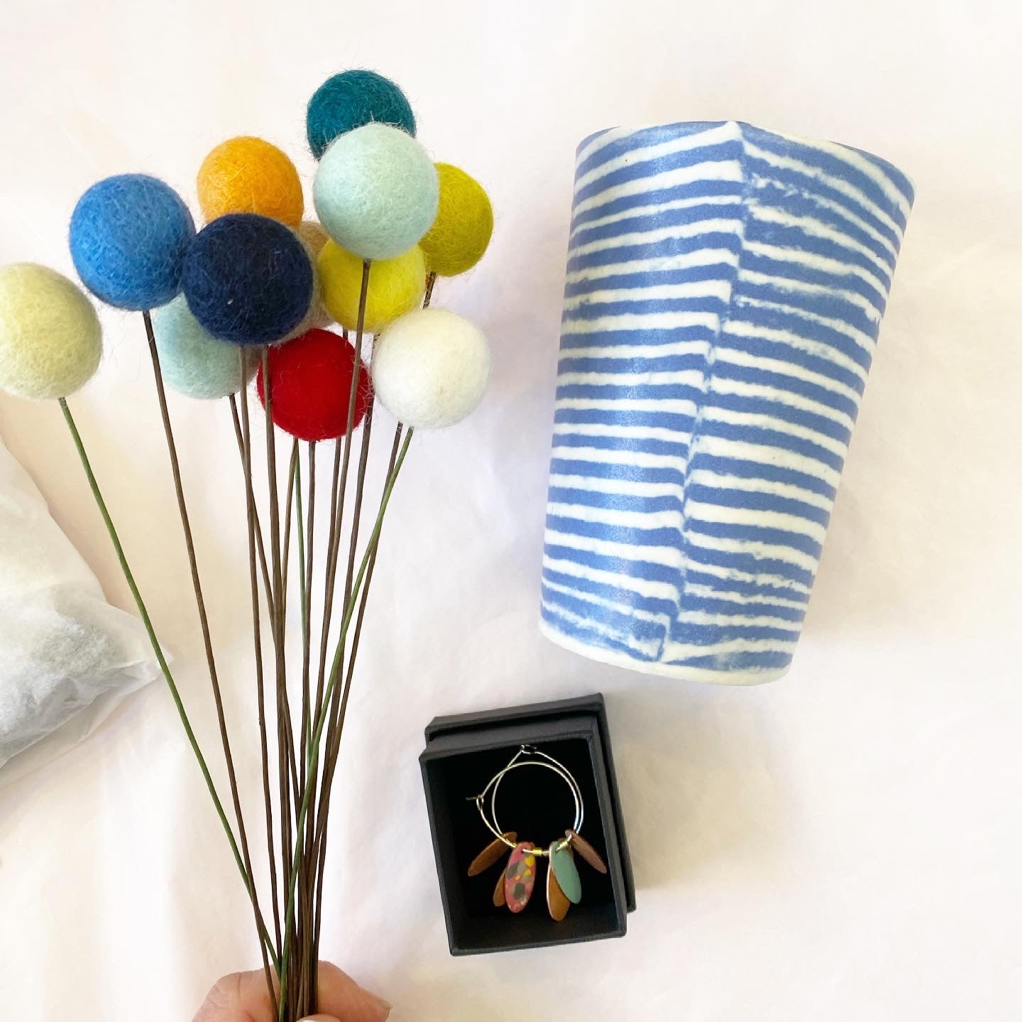 Pom-pom Flowers - Bunch of 15