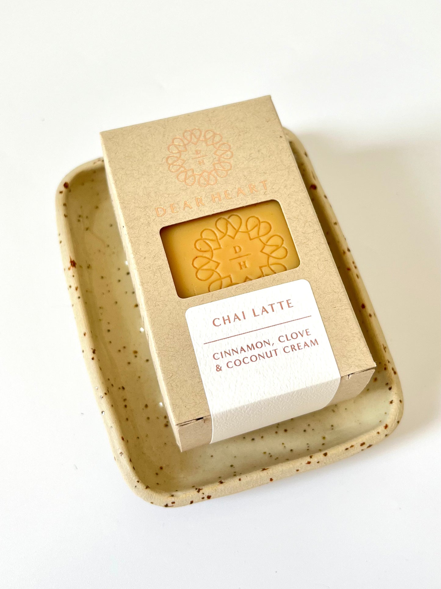 Ceramic Soap Dish - Plain with Speckle
