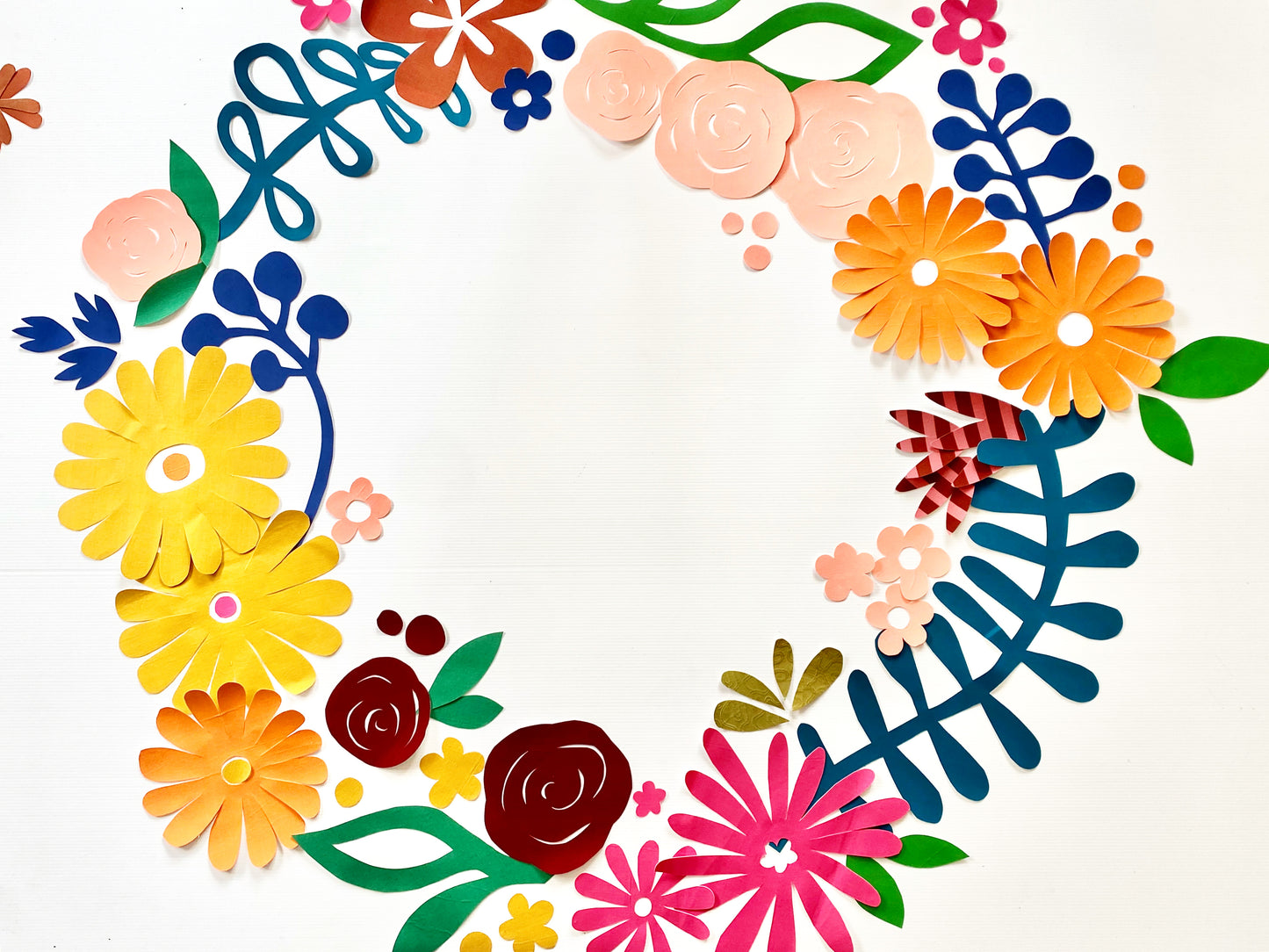 Restickable Floral installation