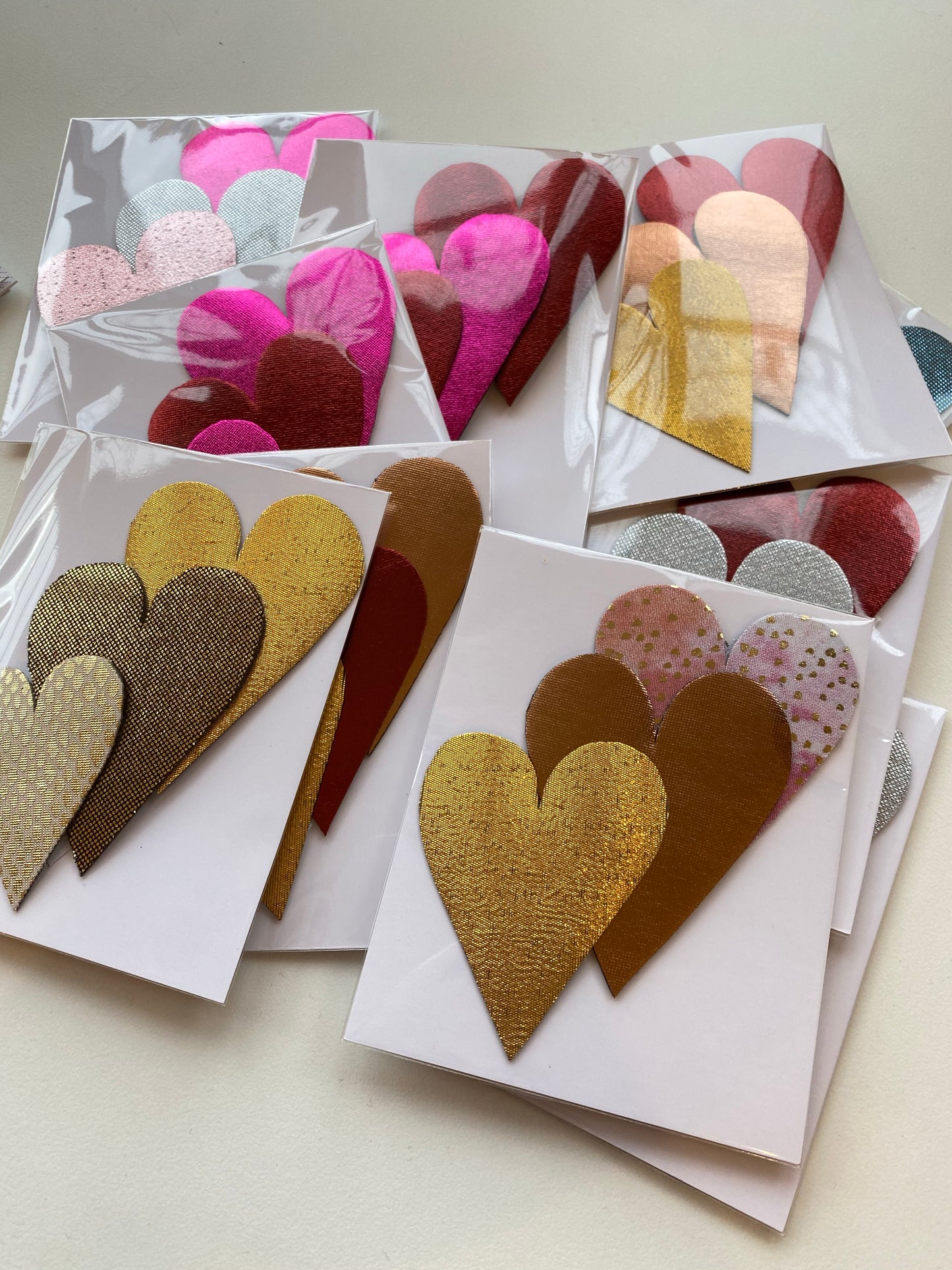 Fabric Heart Magnets