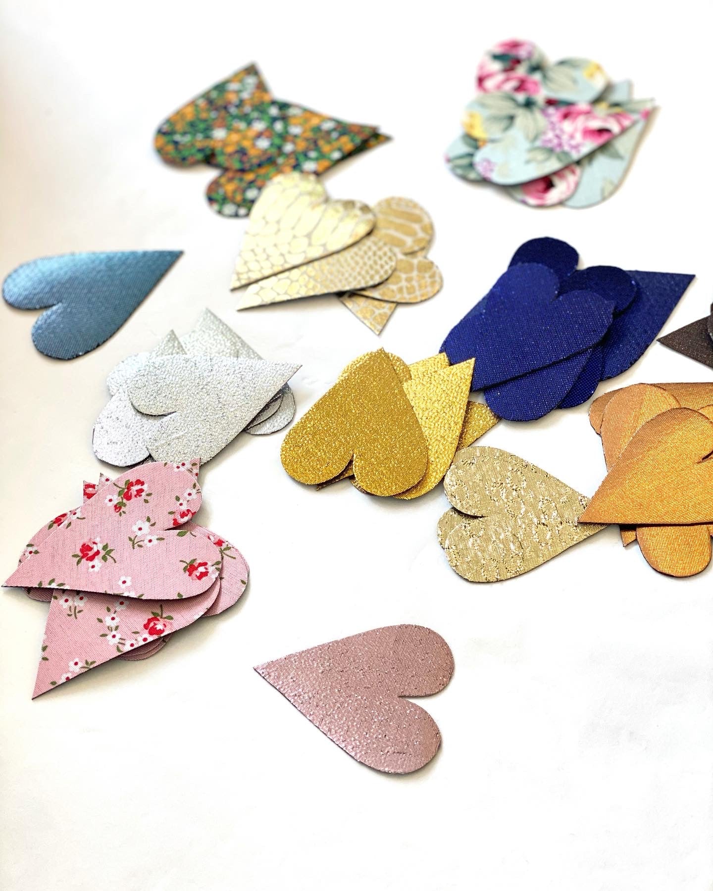 Fabric Heart Magnets