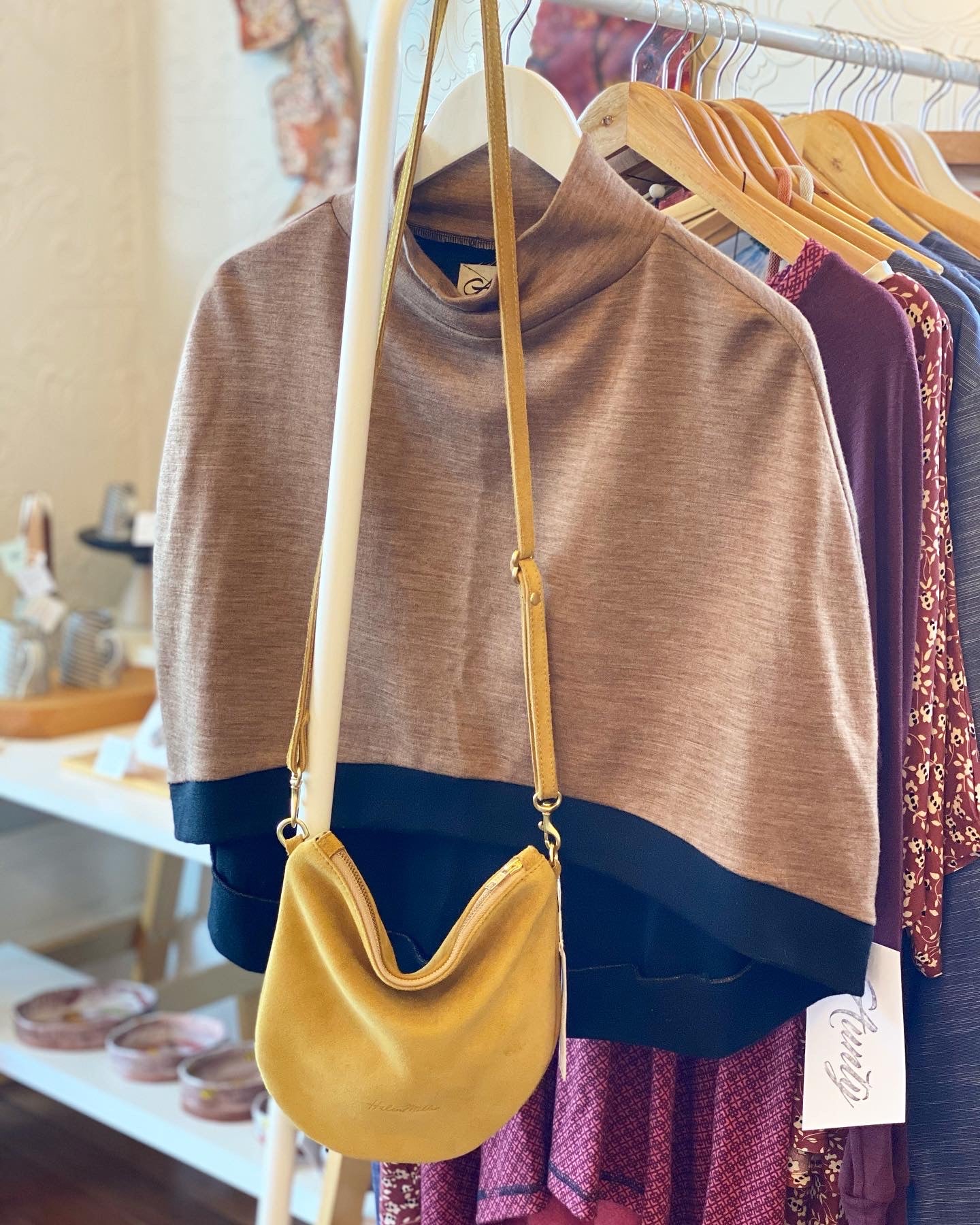 Party Pouch - Mustard Suede