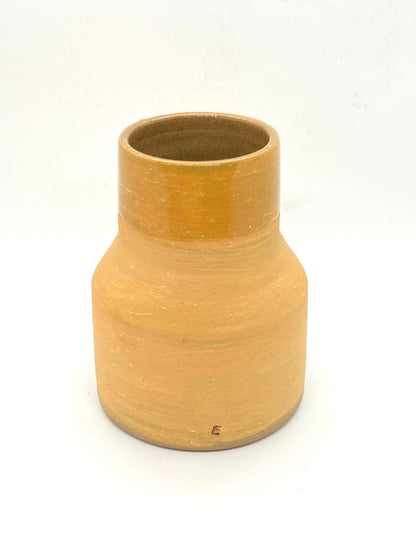 Colour Block Ceramic Vase - Orange