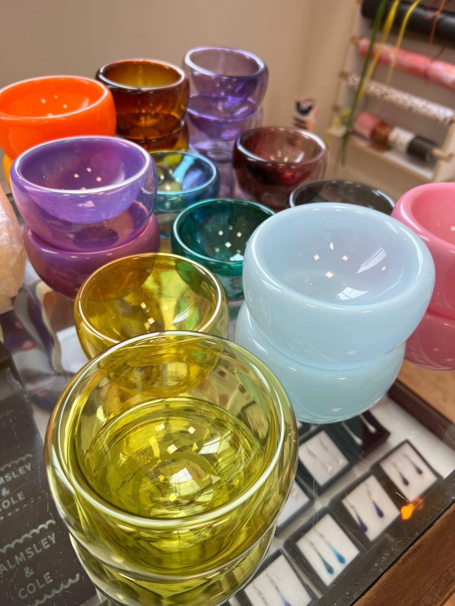 Handblown Glass Mini "Fulvio" Bowl - Yellow