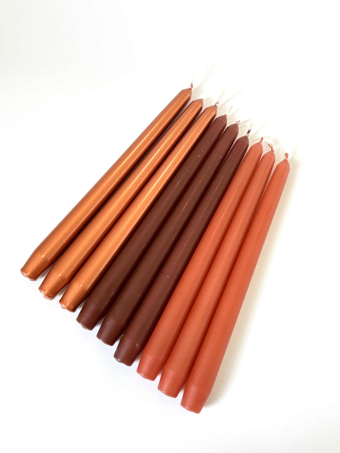 Chocolate Brown Venetian Tapered Candle - 250mm