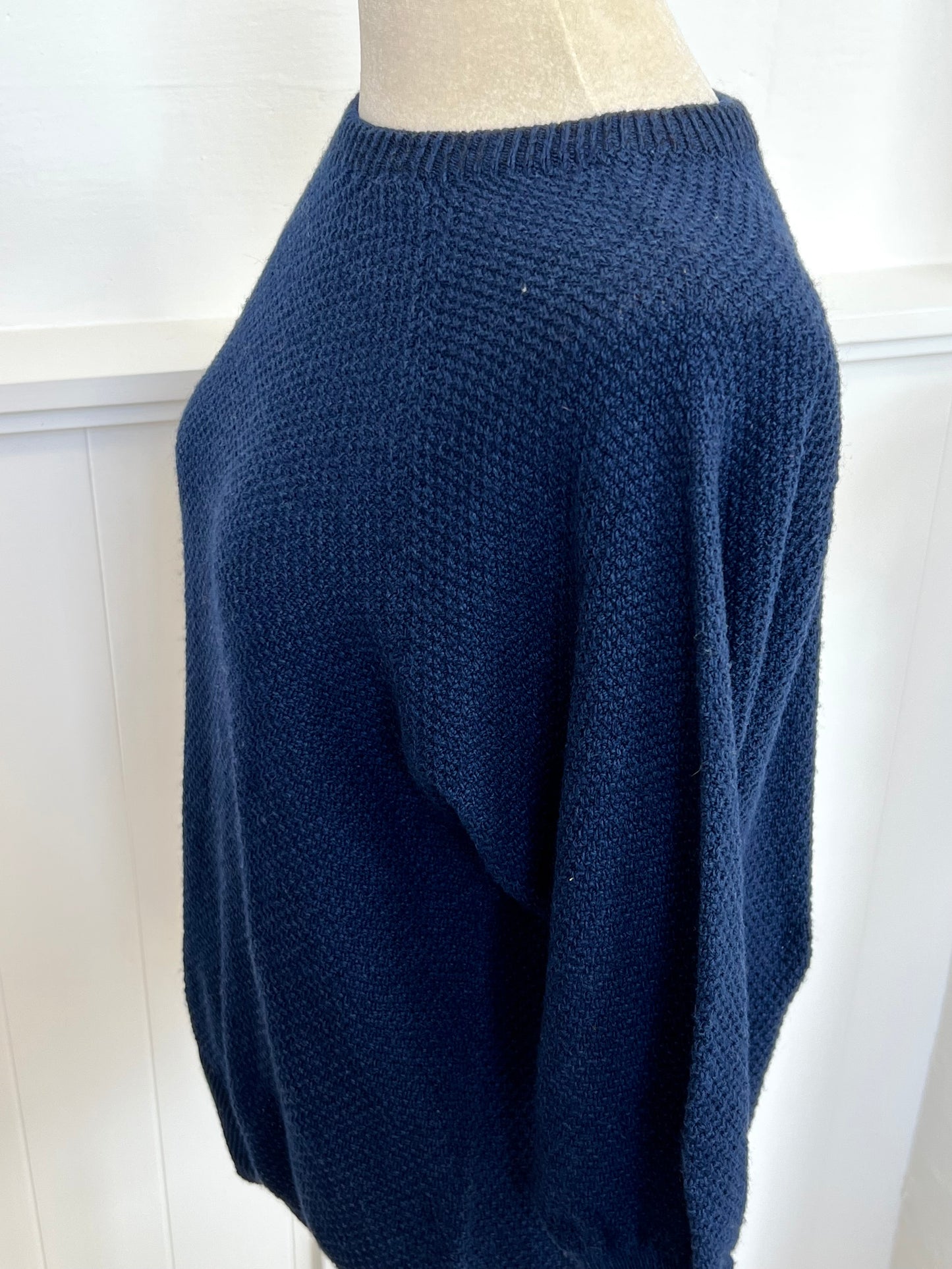 "Penny" Textured Jumper - Navy