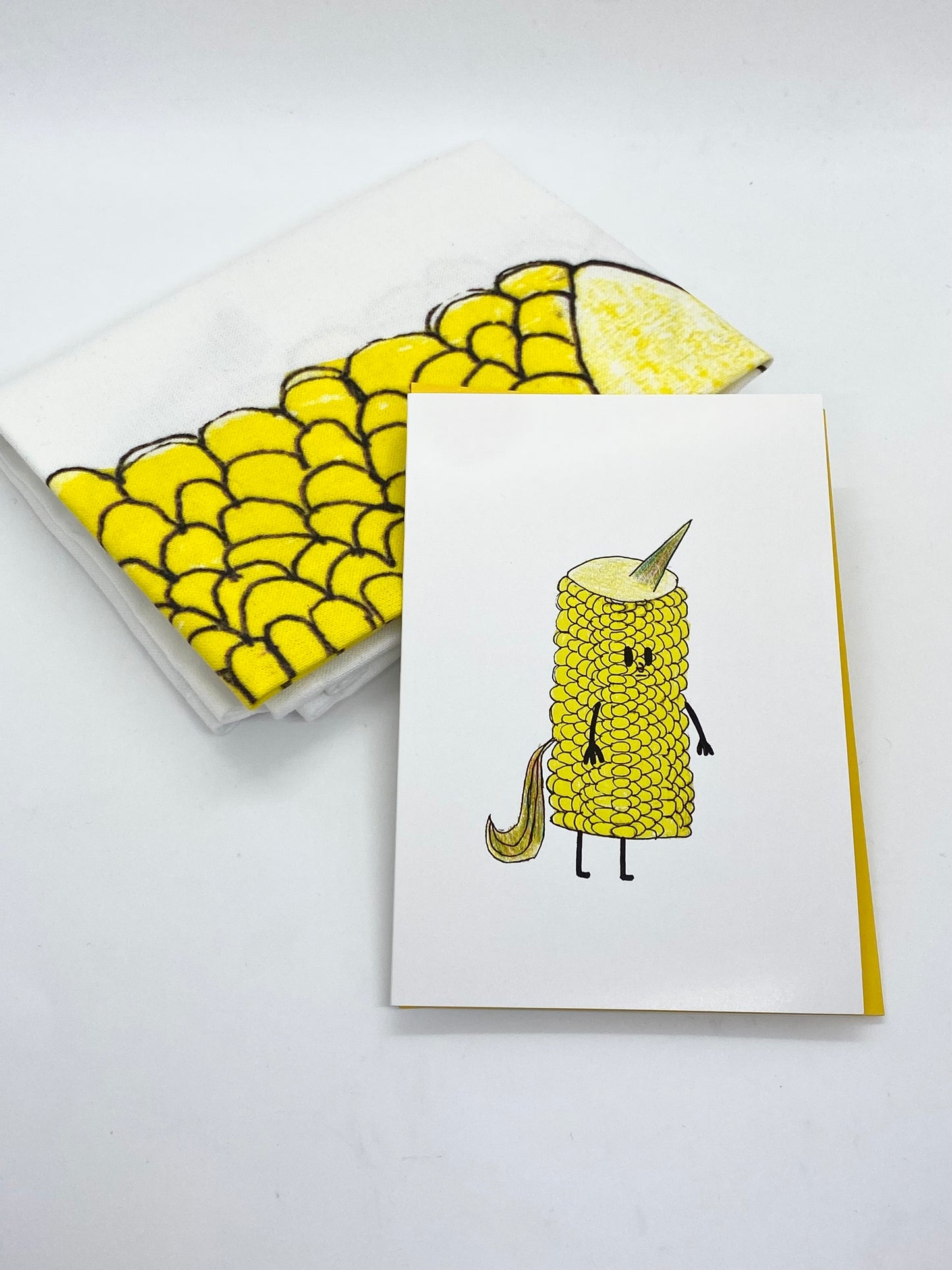 Uni-Corn - Illustrated Cotton Tea towel by Jemimadidit