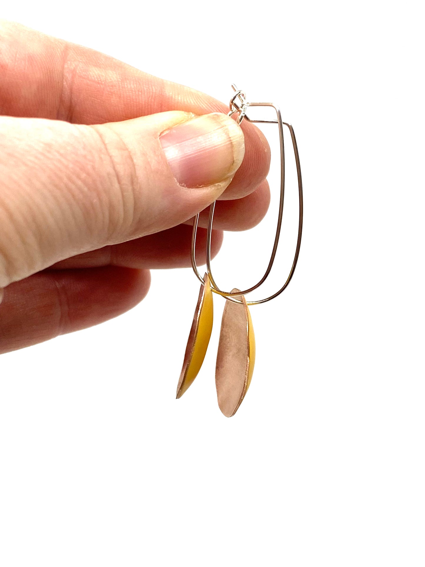 Comet Drop Earrings - Mustard
