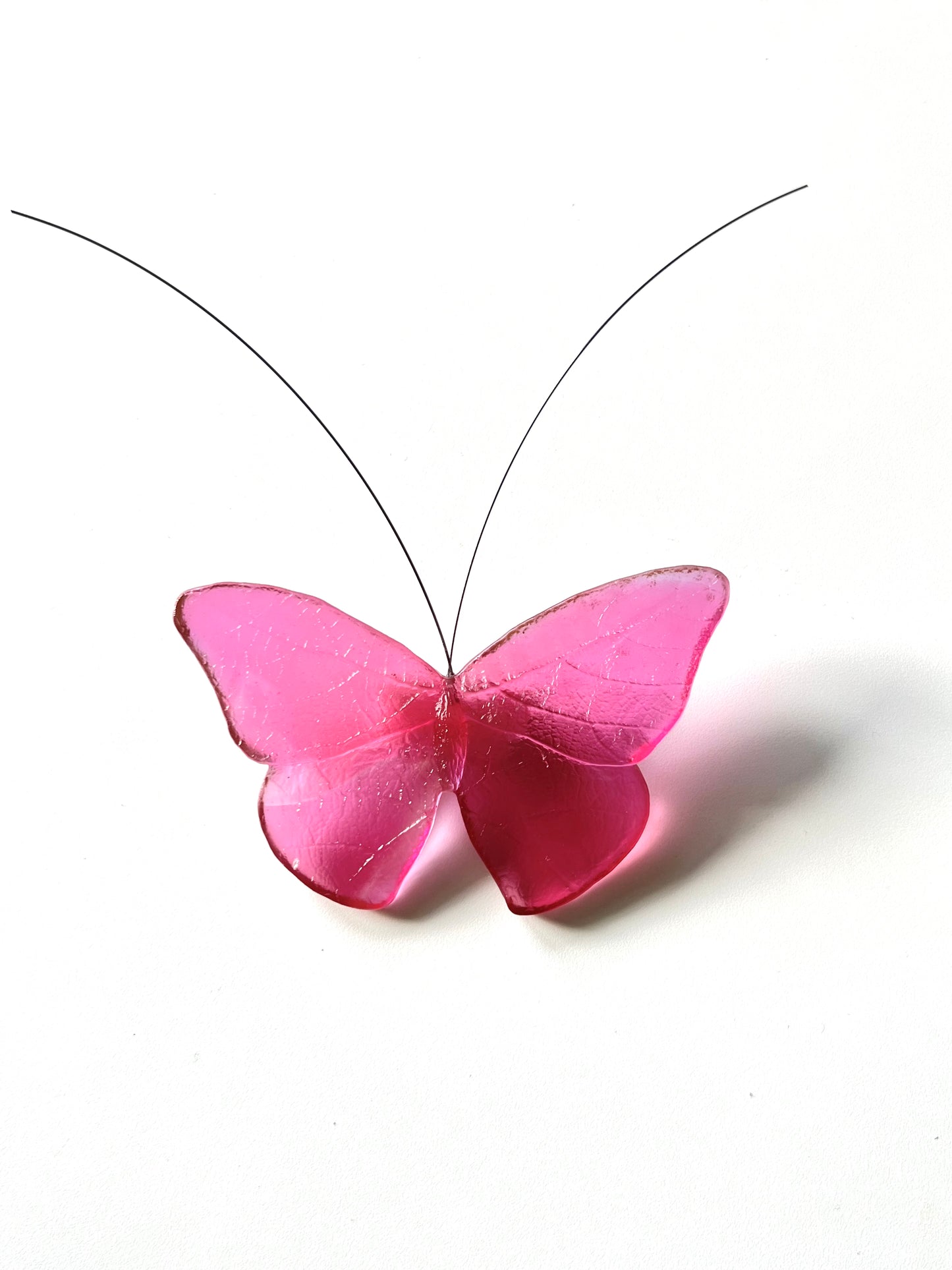 Glass Red Admiral / Kahukura Butterfly - Gold Ruby