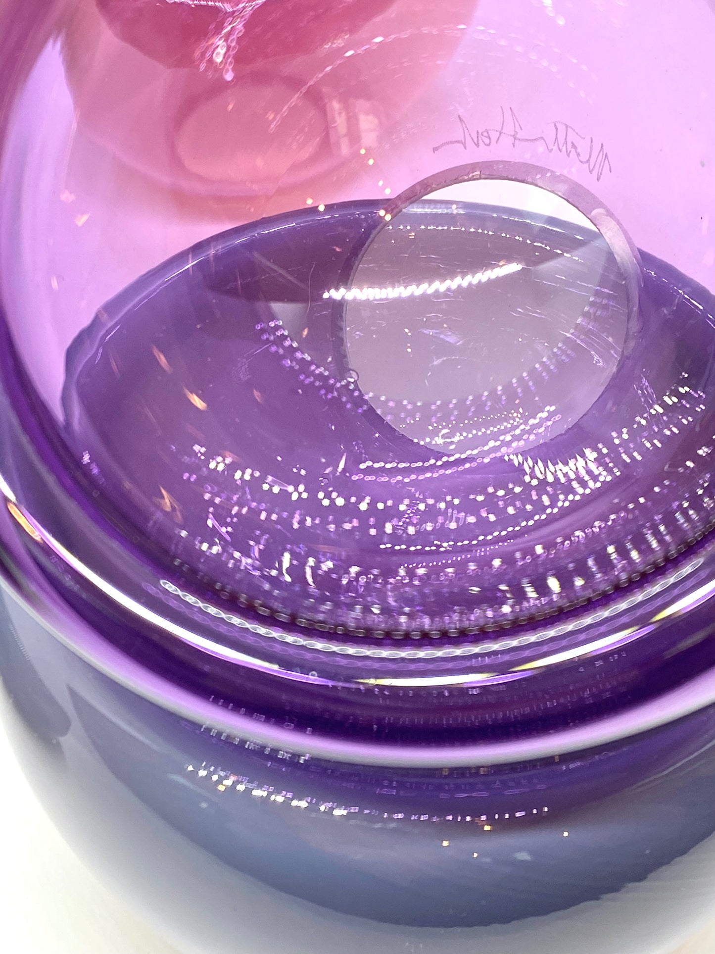 Handblown Glass Mini "Fulvio" Bowl - Hyacinth