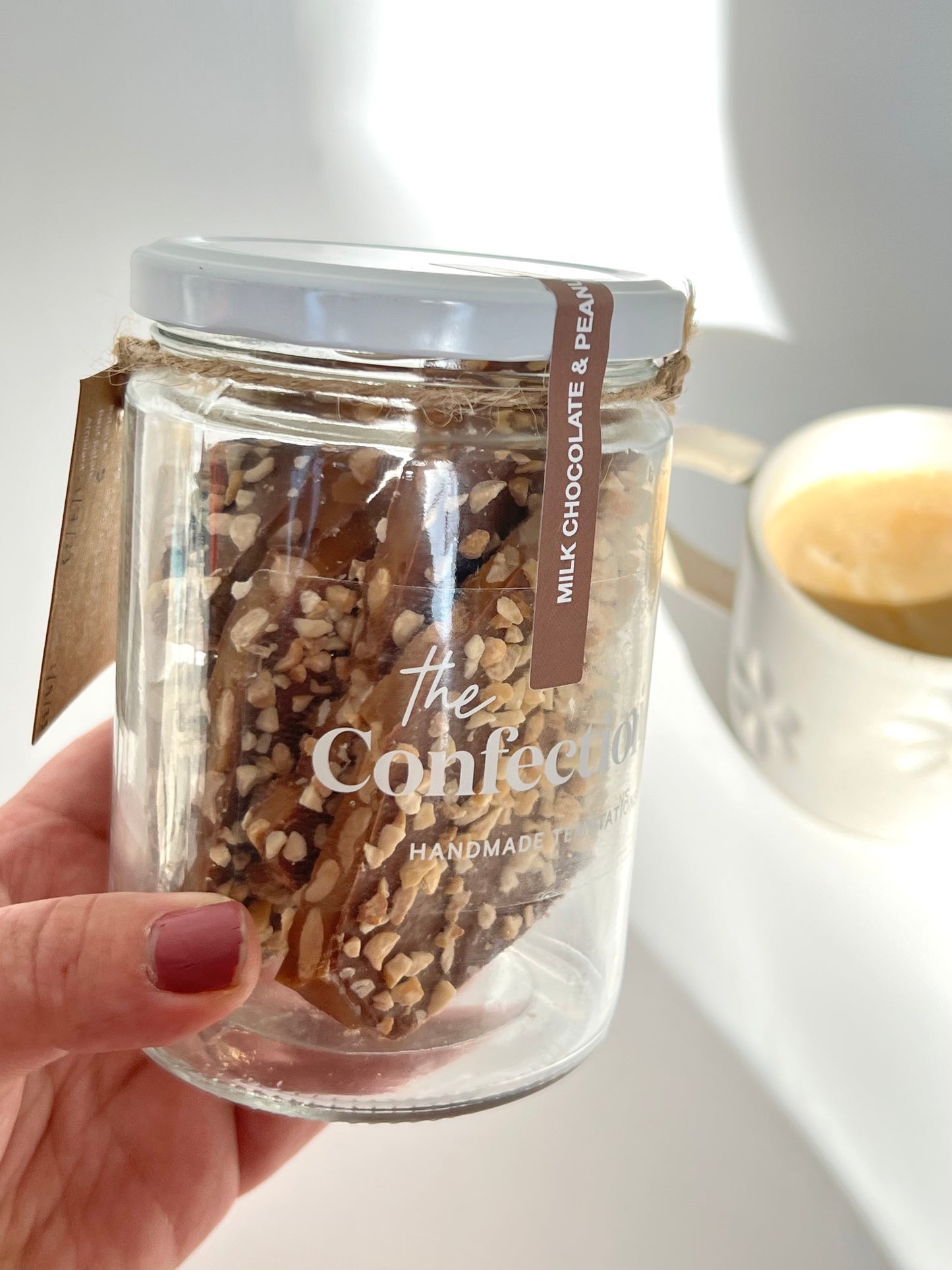 Milk Chocolate & Peanut Toffee - Jar, 200g
