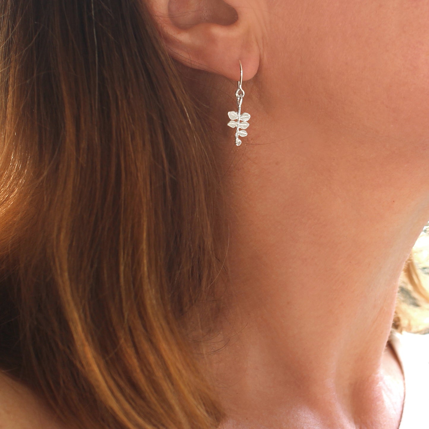 Kowhai Leaf Earrings