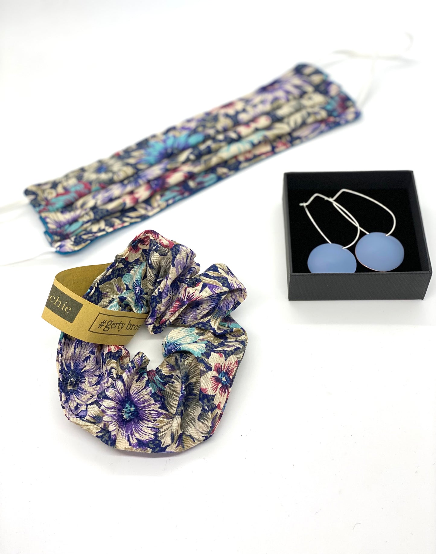 Comet Drop Earrings - Pigeon Blue