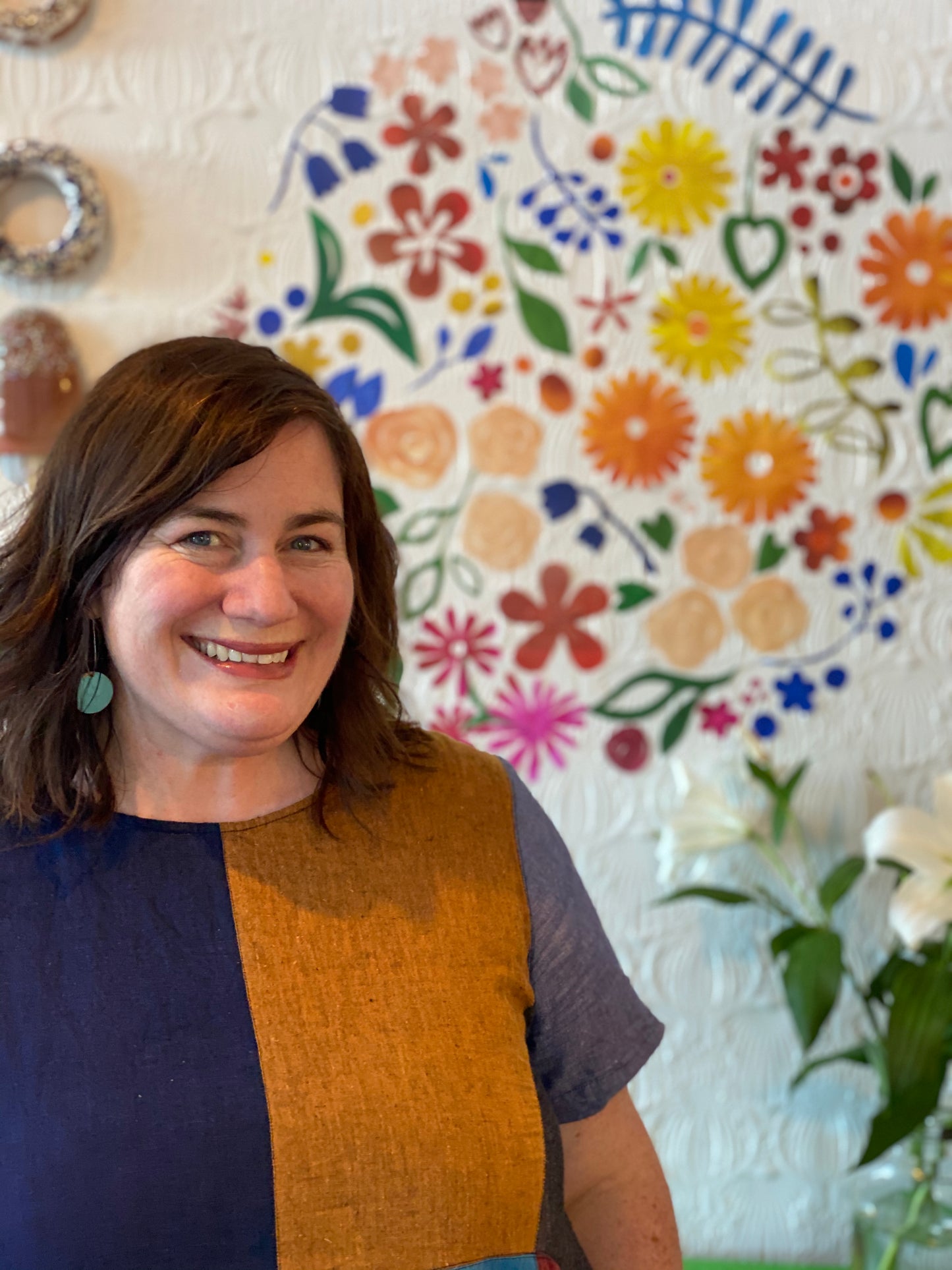 Restickable Floral installation