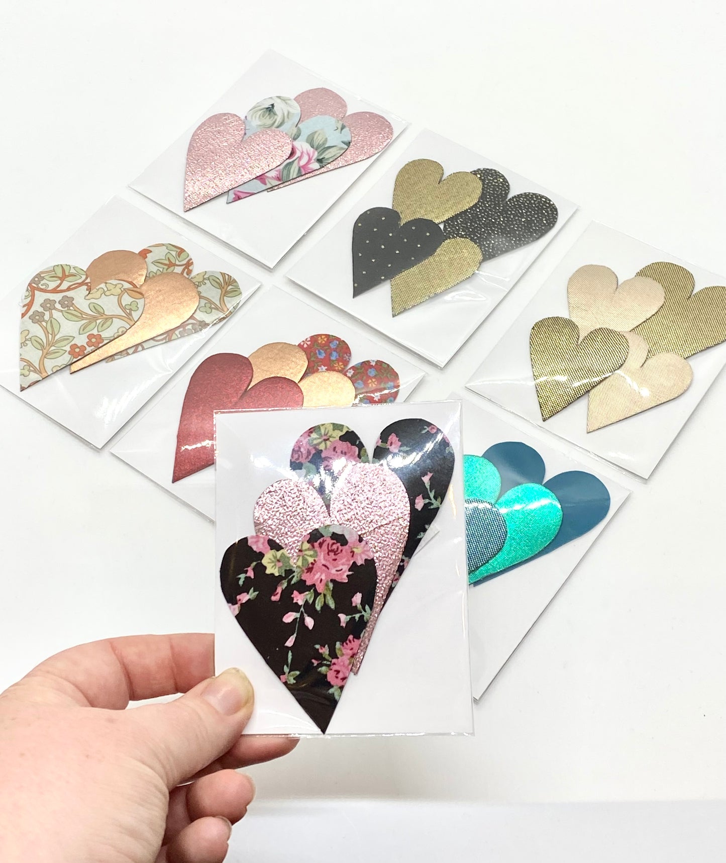 Fabric Heart Magnets