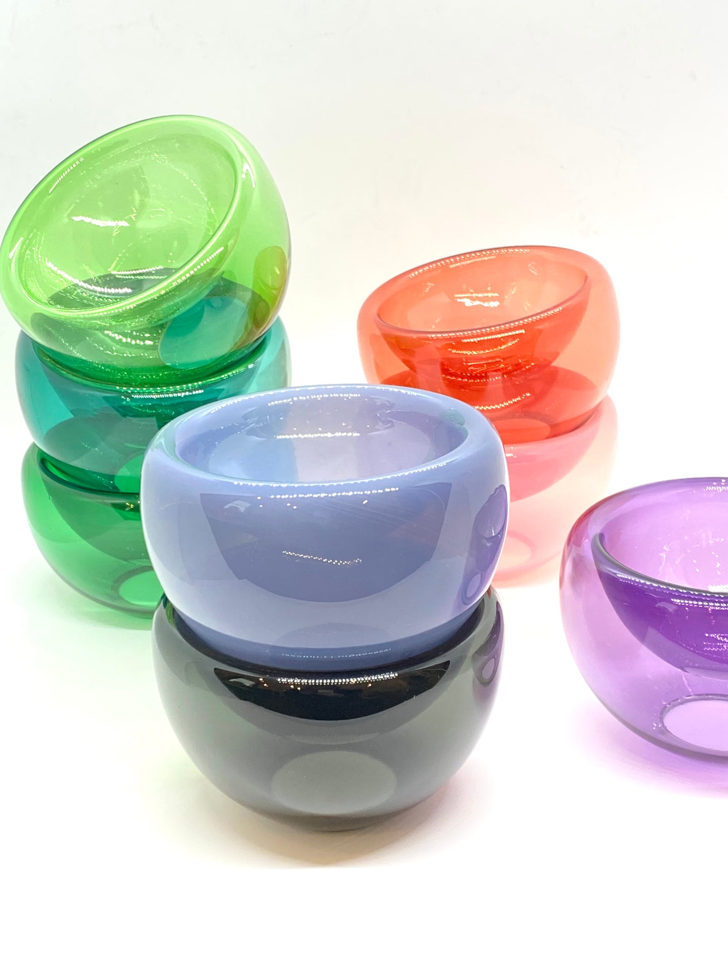 Handblown Glass Mini "Fulvio" Bowl - Night Sky Opal