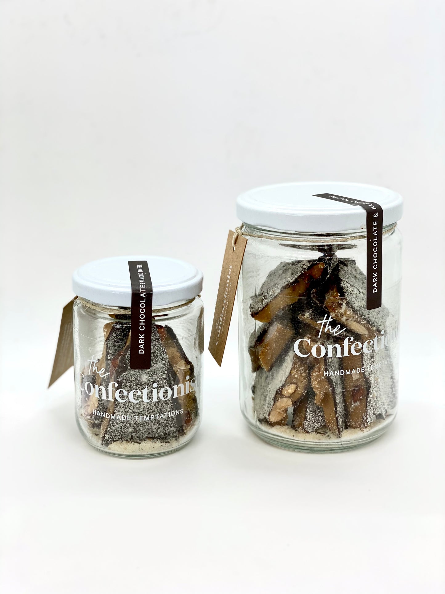Dark Chocolate Almond Toffee - Jar, 85g