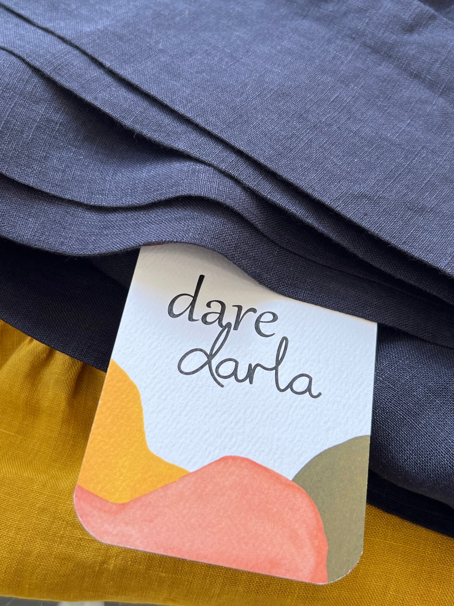 "Mollie" Dress - Marigold Linen