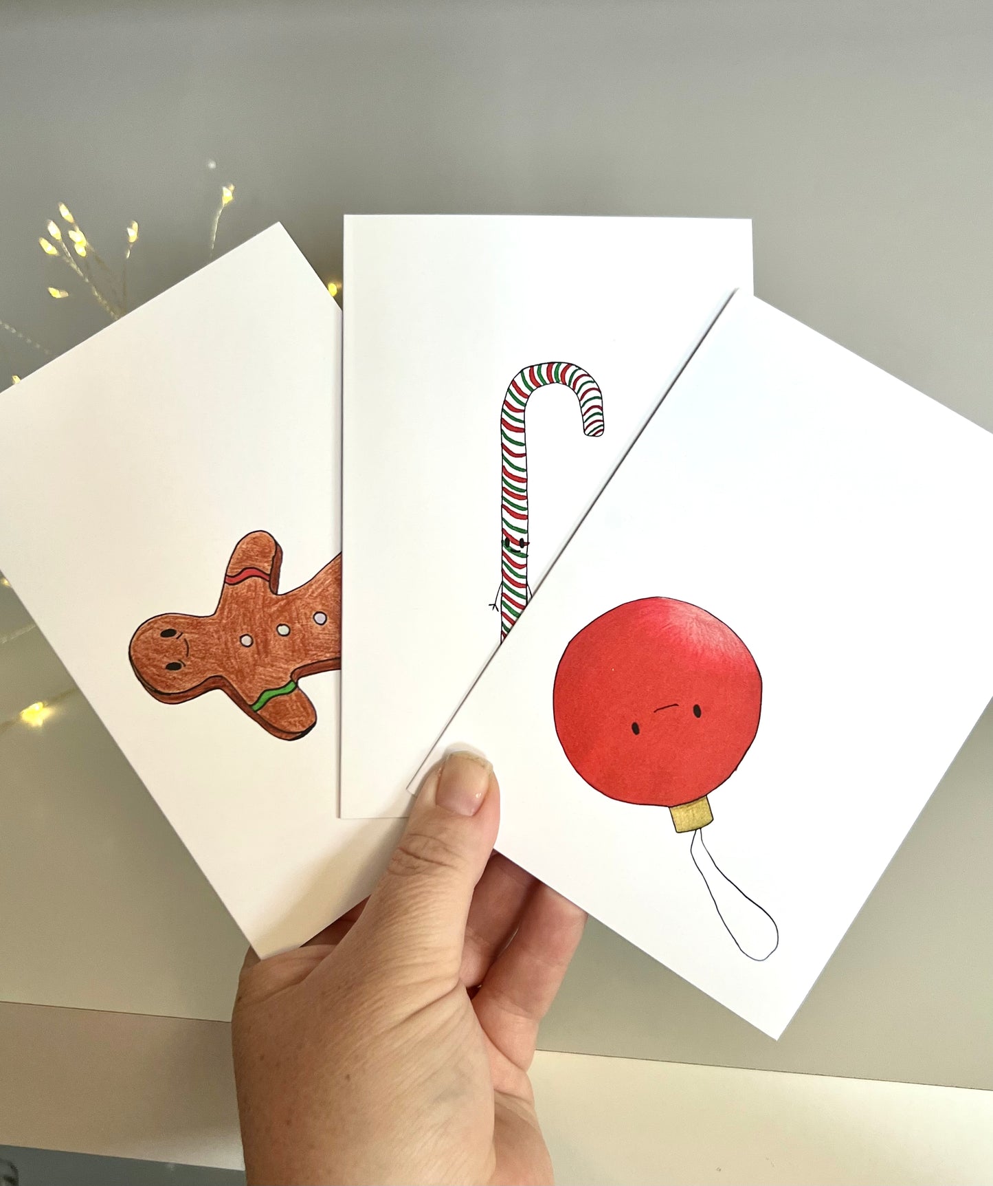 'Ornamental Attitude' - Illustrated Christmas Card by Jemimadidit