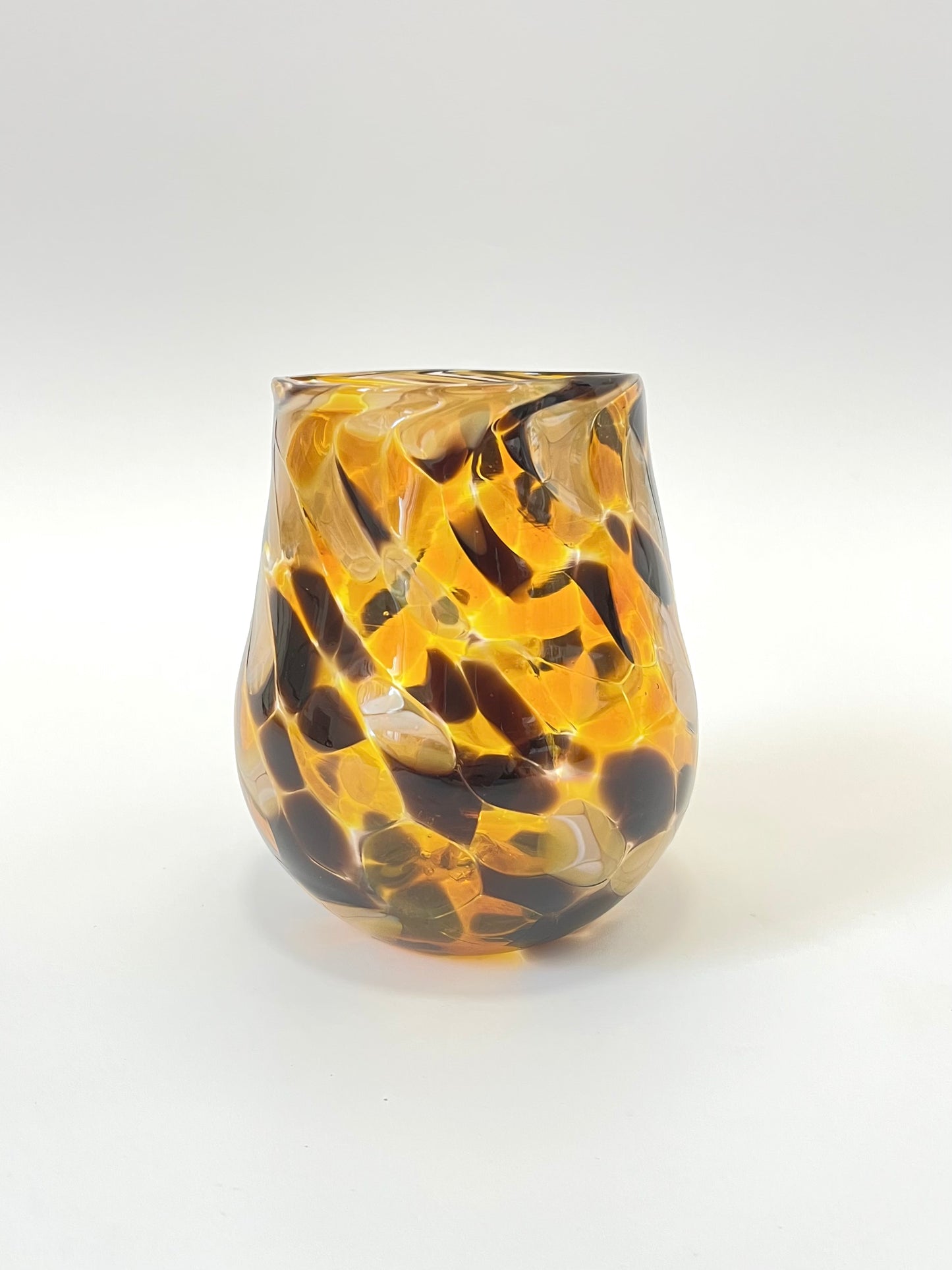 Handblown Glass Tumbler - ‘Tortoiseshell’ Limited Edition”