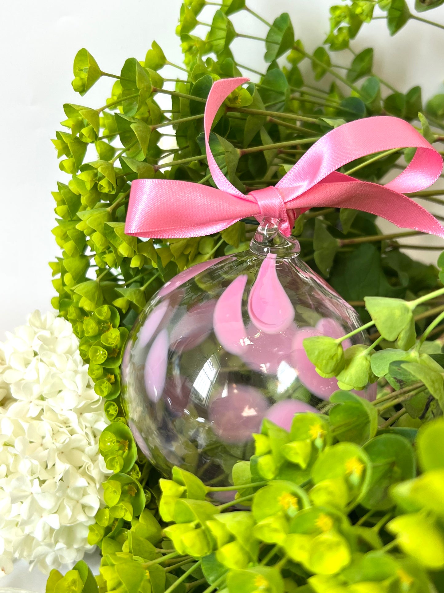 Handblown Glass Bauble - Pink