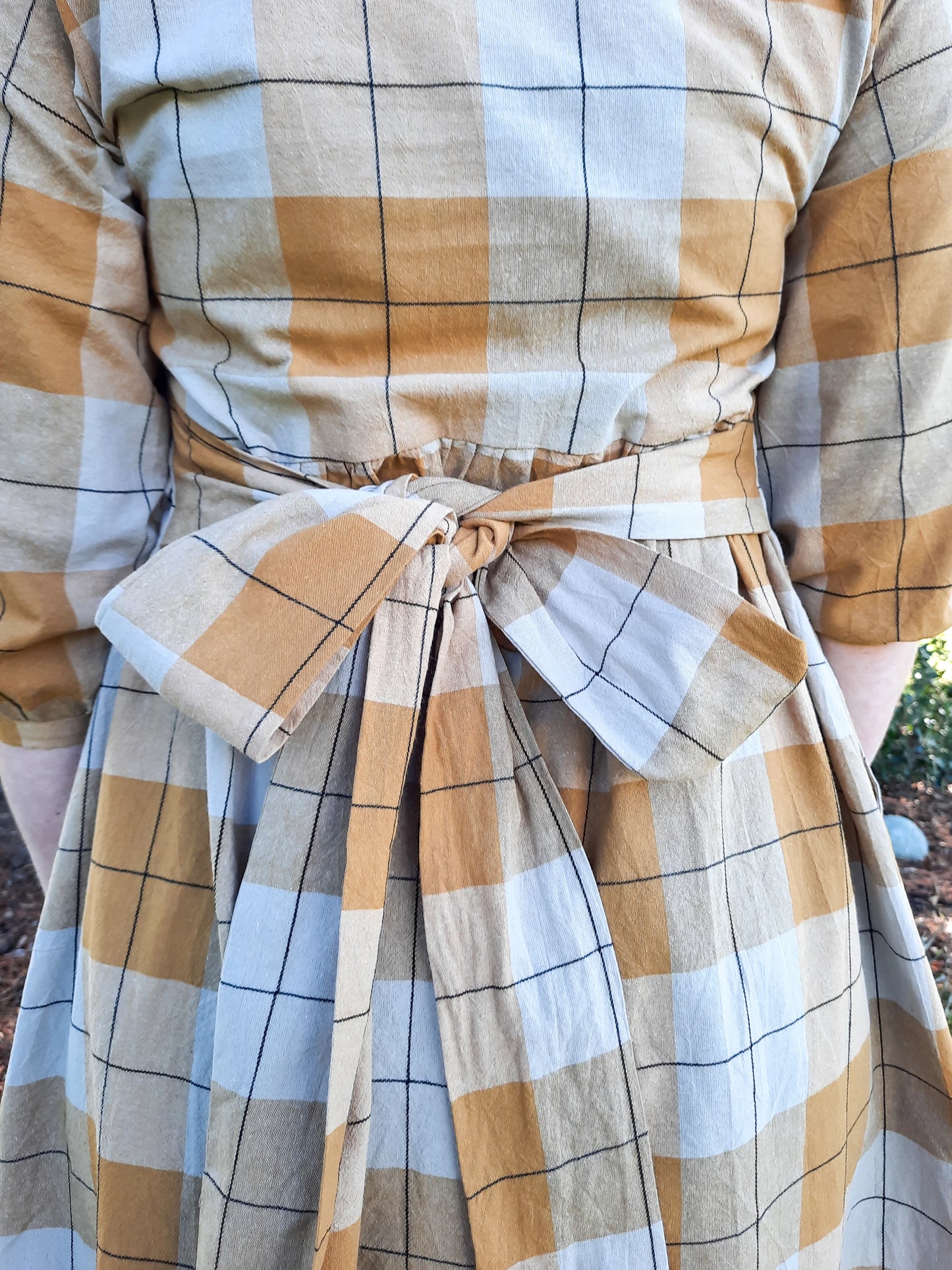 Long Sleeve Mollie Dress - Rouge Linen
