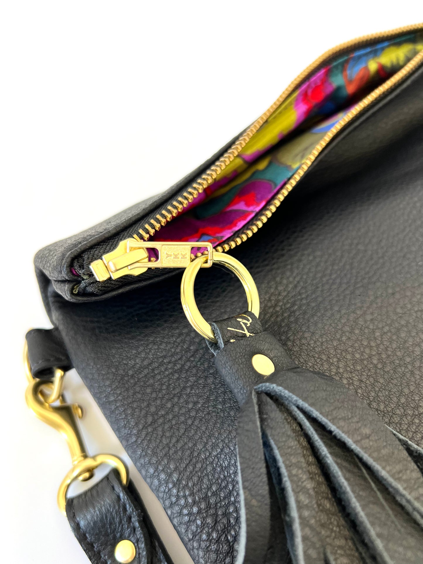 Mini Slouch - Black Leather