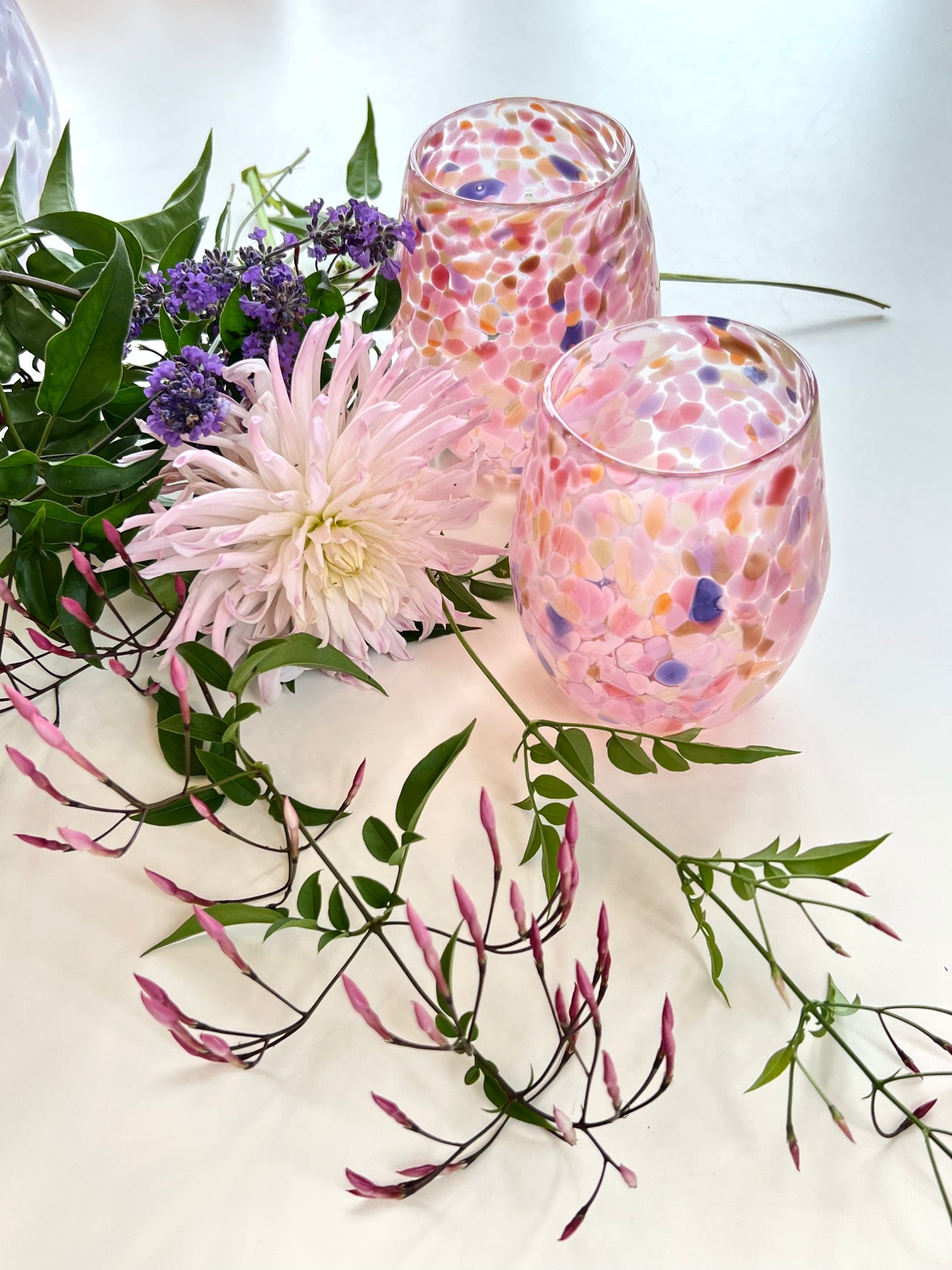 Handblown Glass Tumbler - Coral