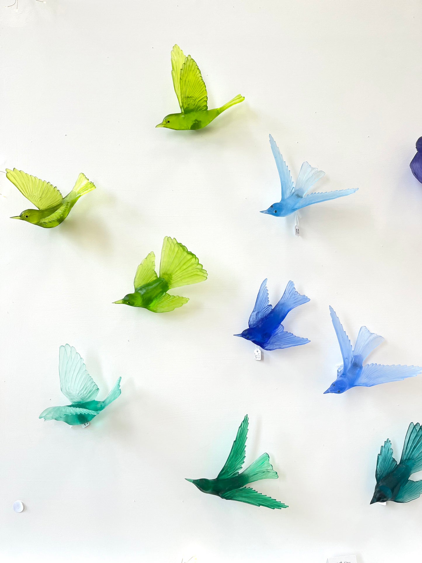 Bellbird / Korimako #2 (Wings Back) - Emerald