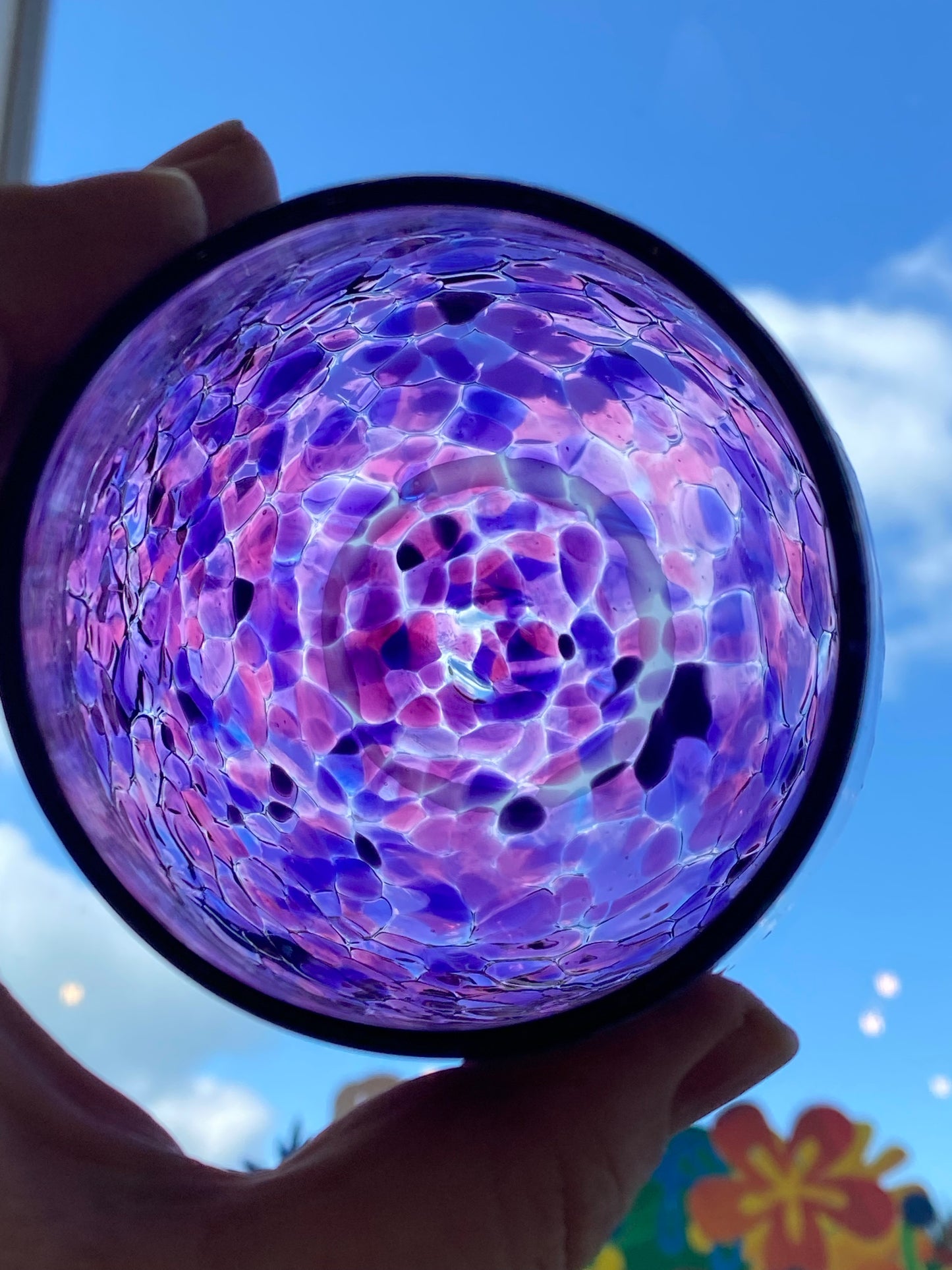 Handblown Glass Tumbler - Violet