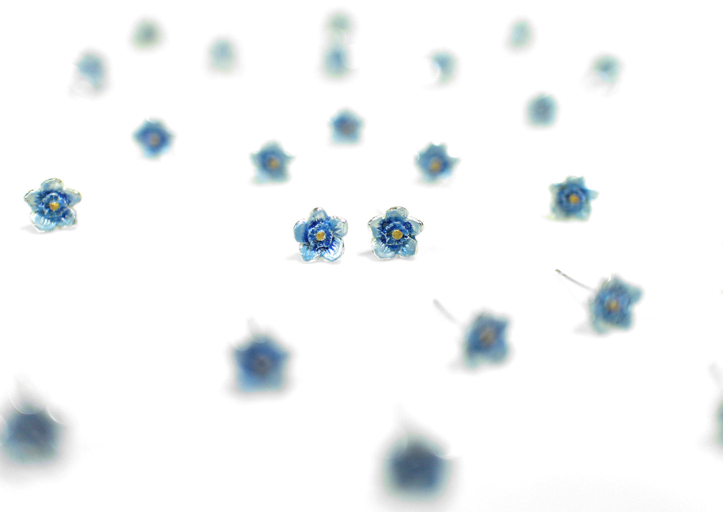 Forget Me Not Flower Studs