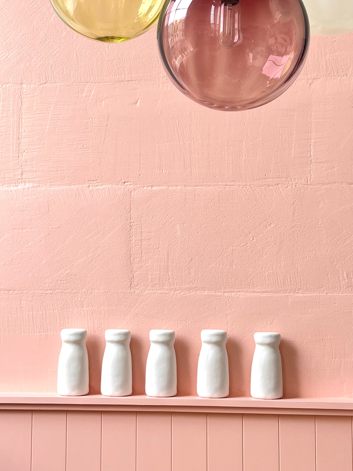 "Milk Bottle" In Porcelain