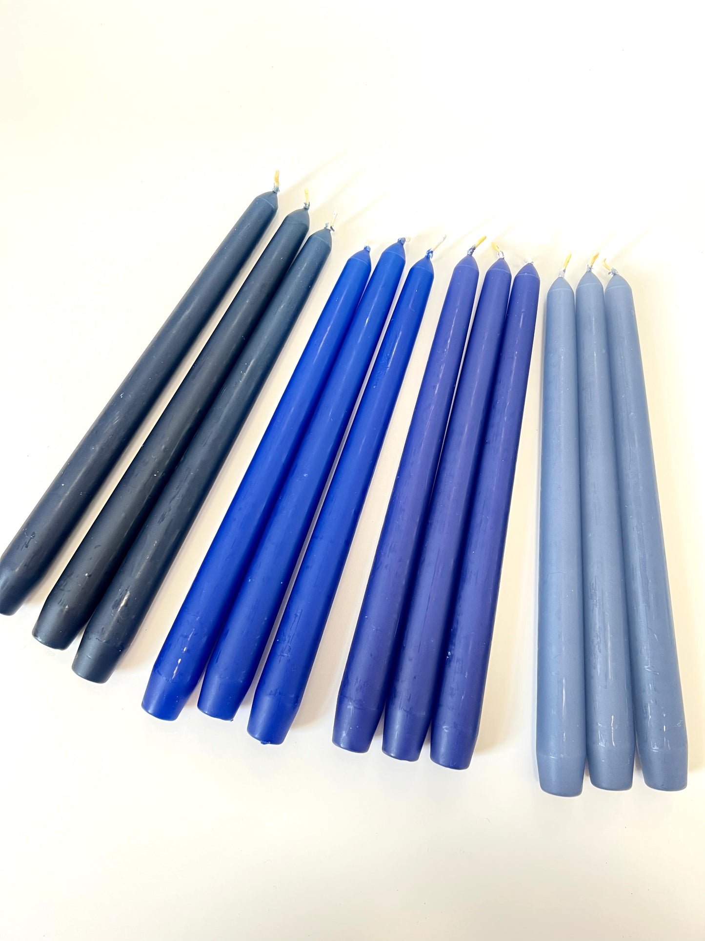 Navy Blue Venetian Tapered Candle - 250mm
