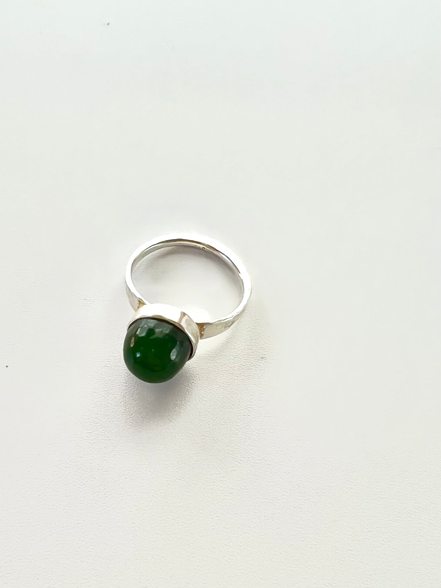 NZ Jade & Stirling silver ‘Bump Ring’ (RI-BU1)