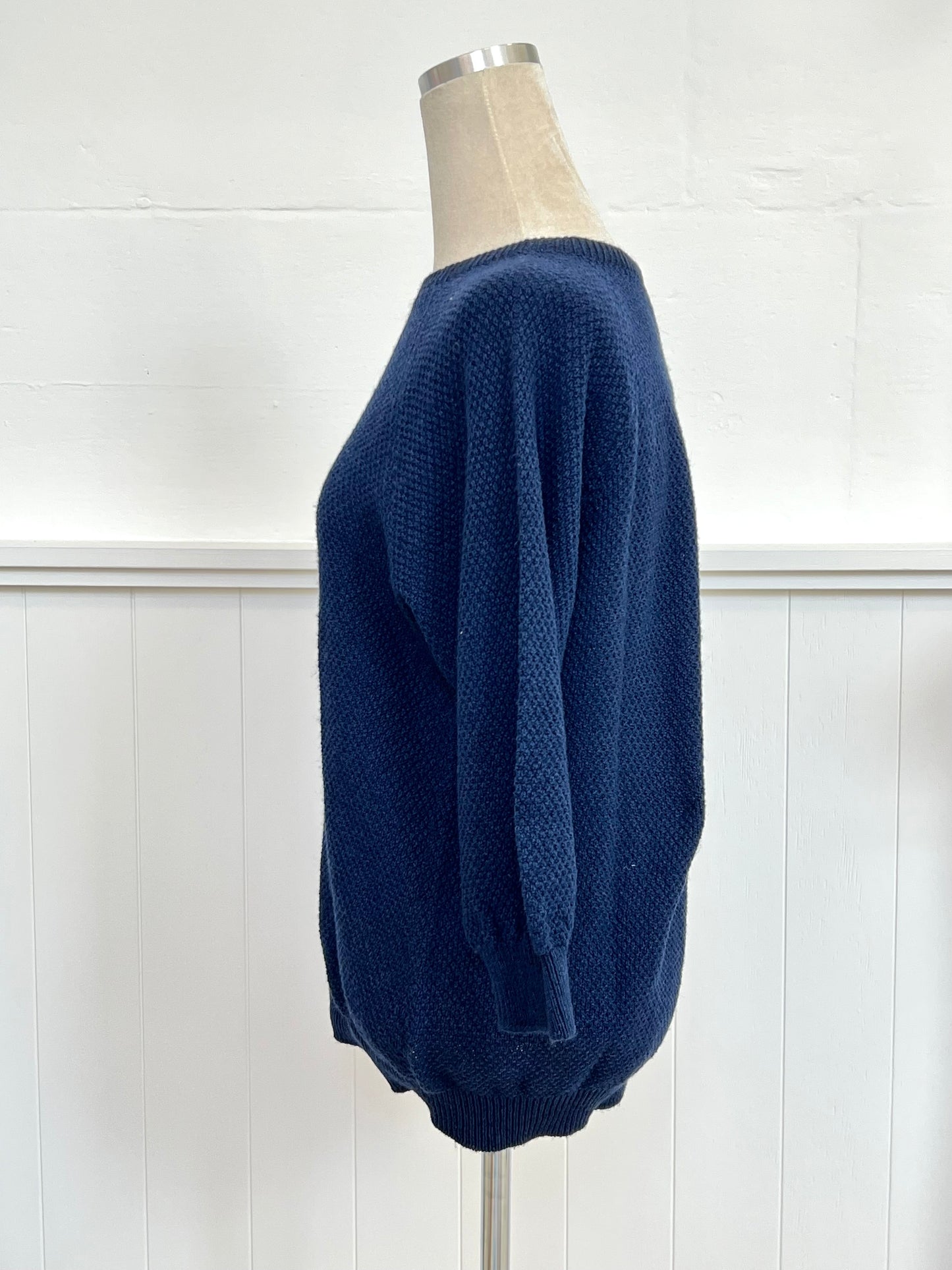 "Penny" Textured Jumper - Navy