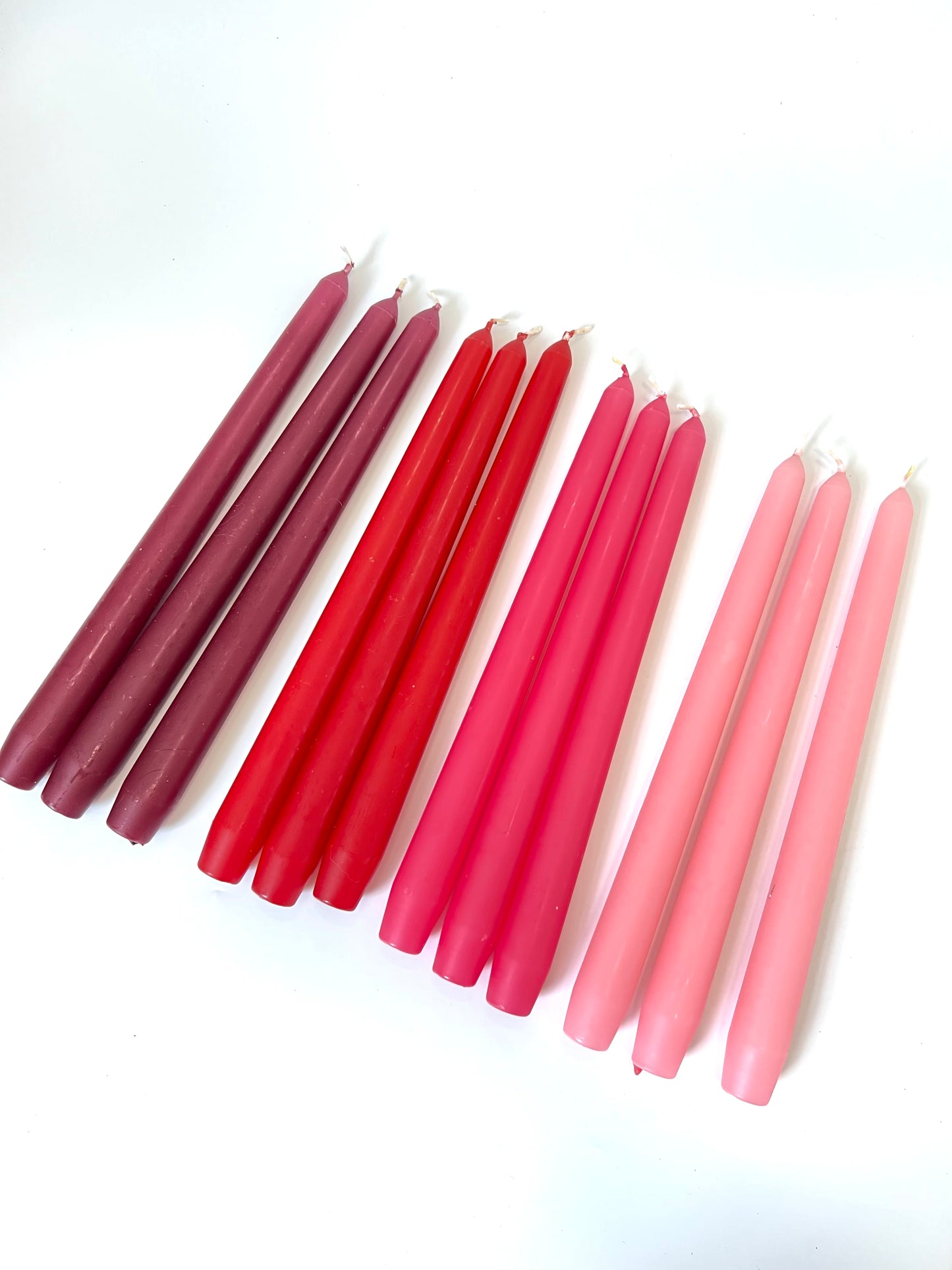 Dark Pink Venetian Tapered Candle - 250mm