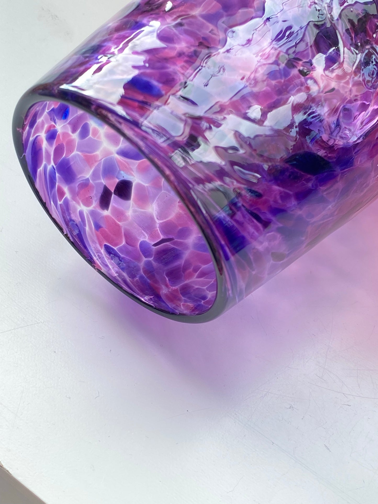 Handblown Glass Tumbler - Violet