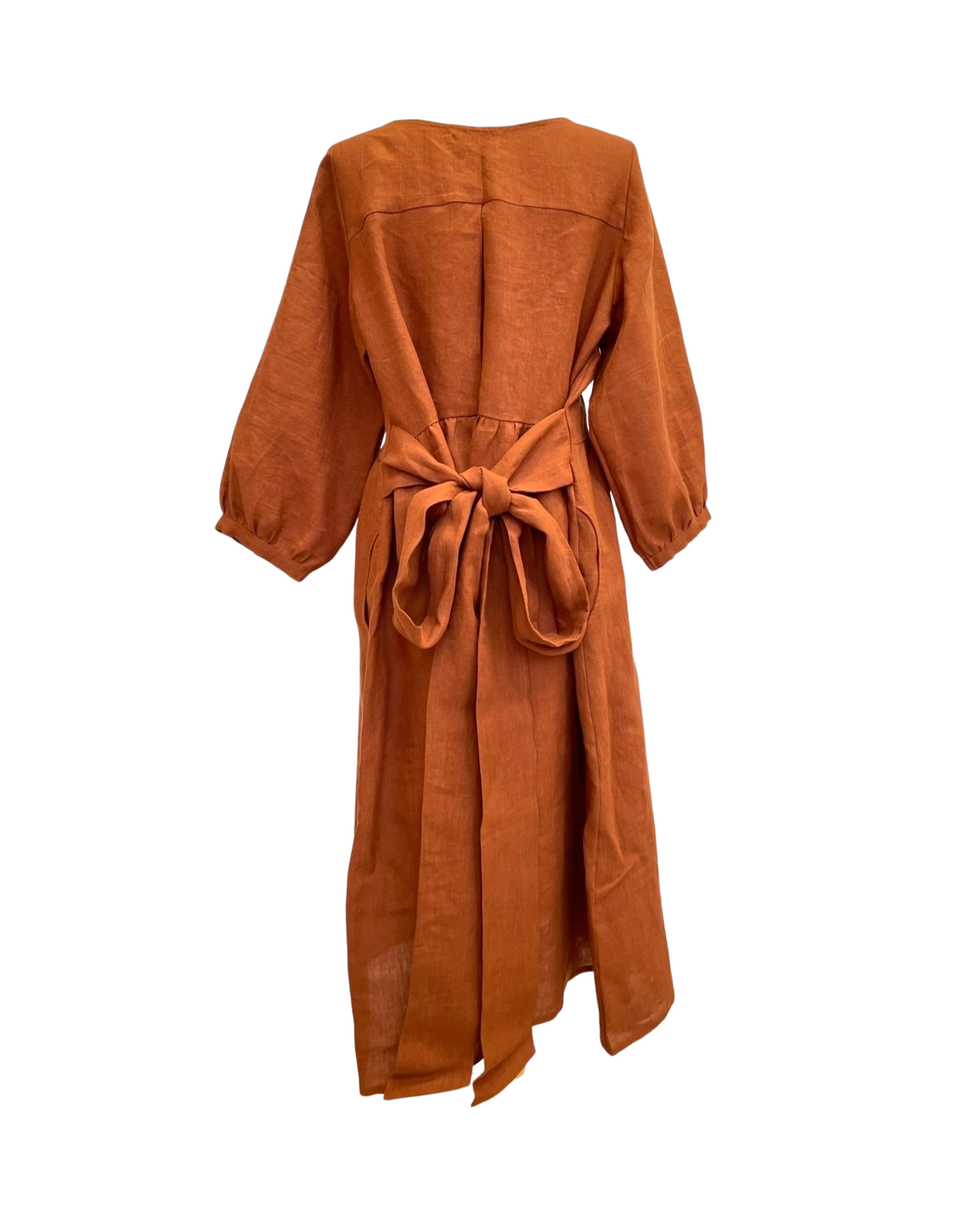 Long Sleeve Mollie Dress - Rust