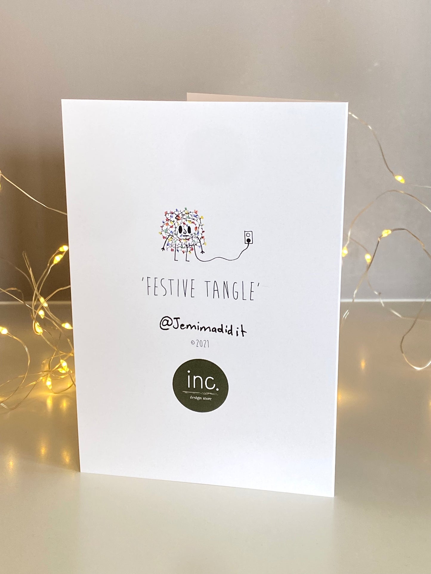 'Festive Tangle' - Illustrated Card by Jemimadidit